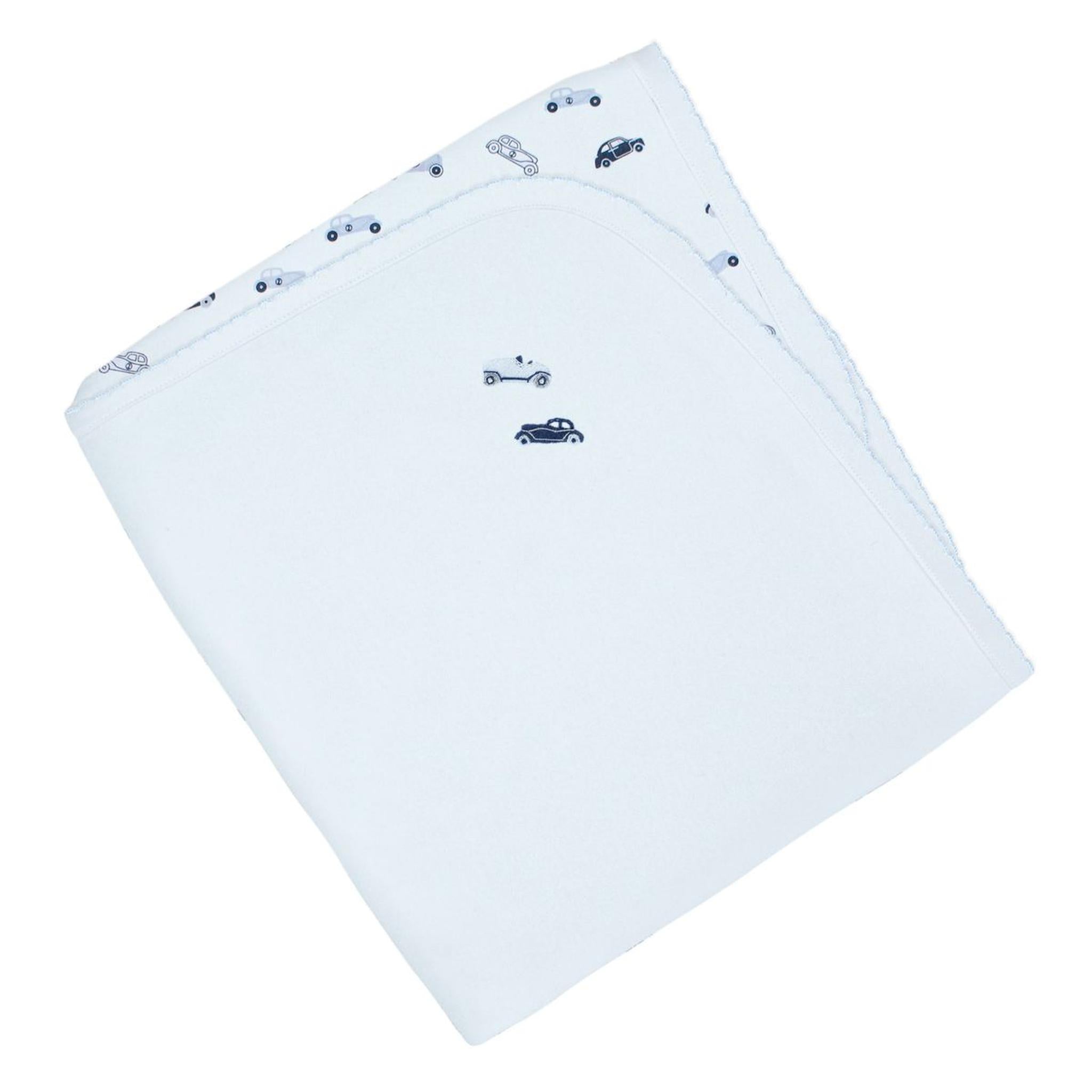 Classic Whip Embroidered Pima Blanket
