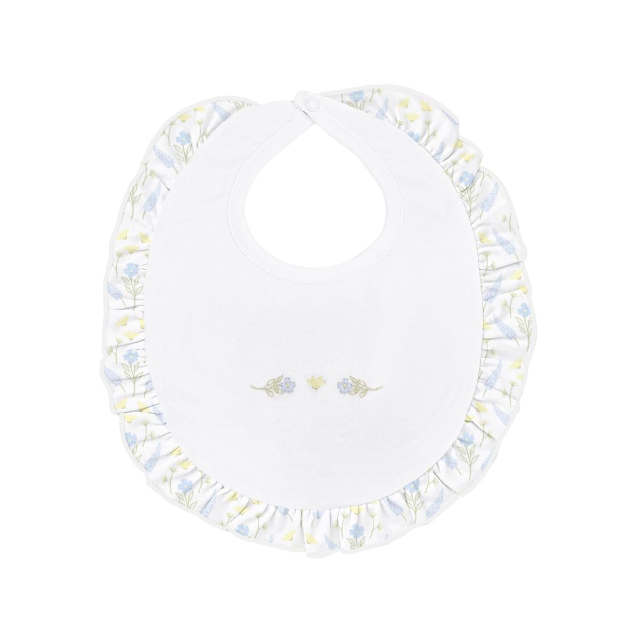 Serene Floral Pima Bib