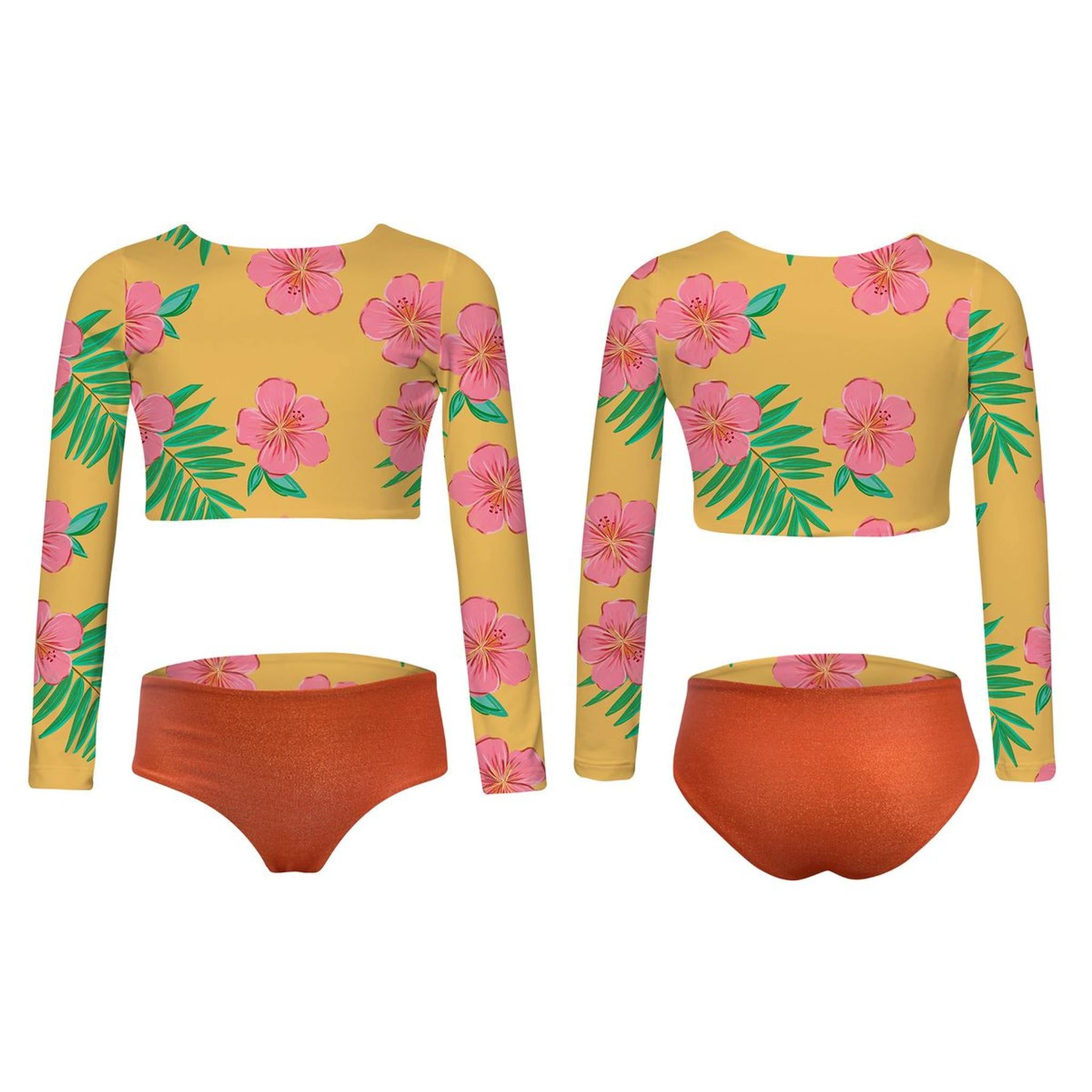 SUN BIKINI -  HIBISCUS AMARILLO
