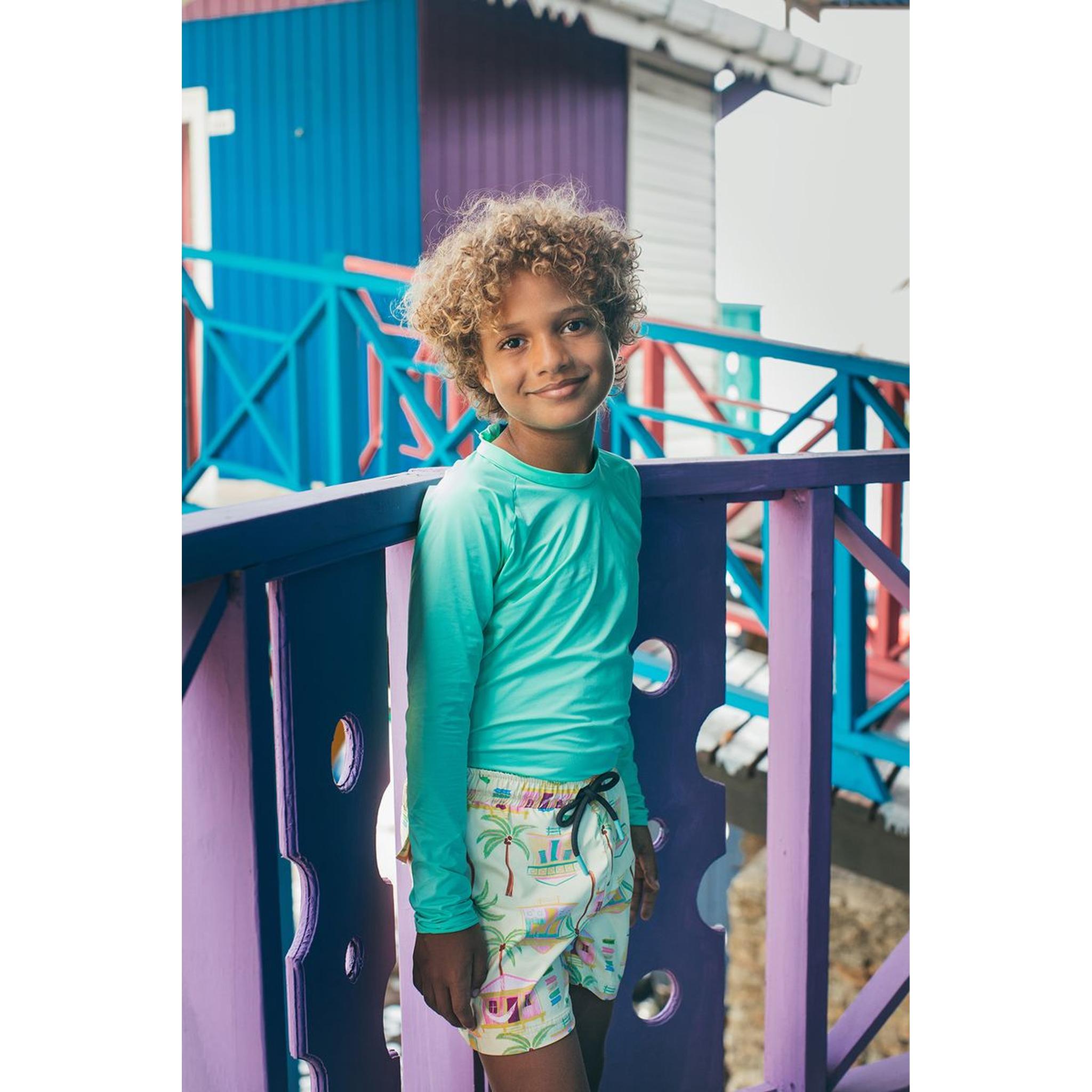 SWIMSHORTS - CASITAS ISLEÑAS AMARILLO