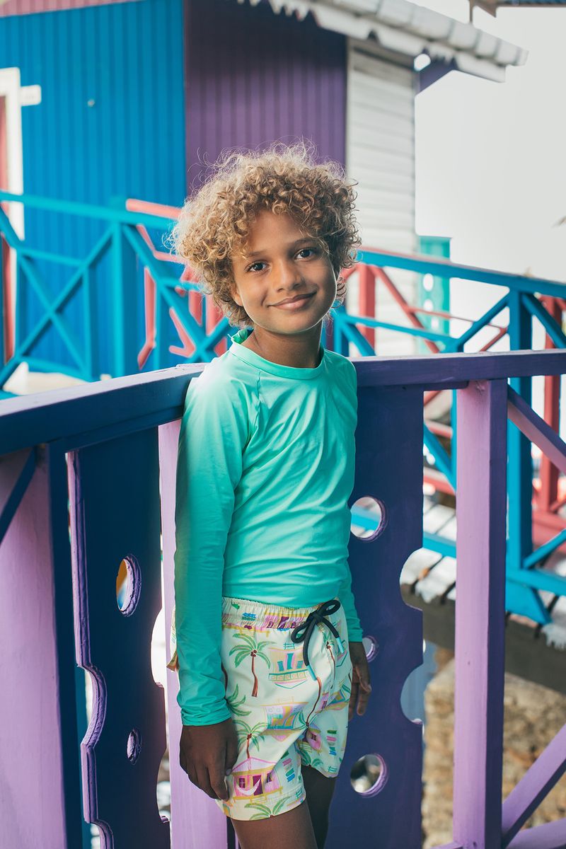 SWIMSHORTS - CASITAS ISLEÑAS AMARILLO