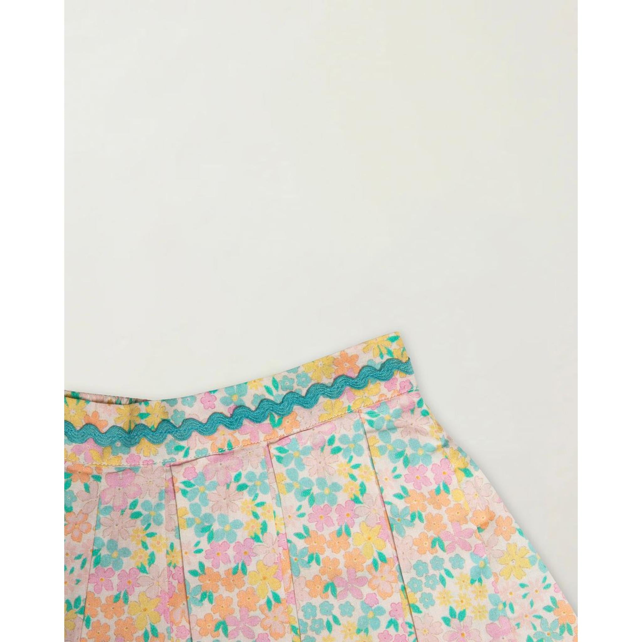 Soleil Skort Set - EMMA FLORAL MINT