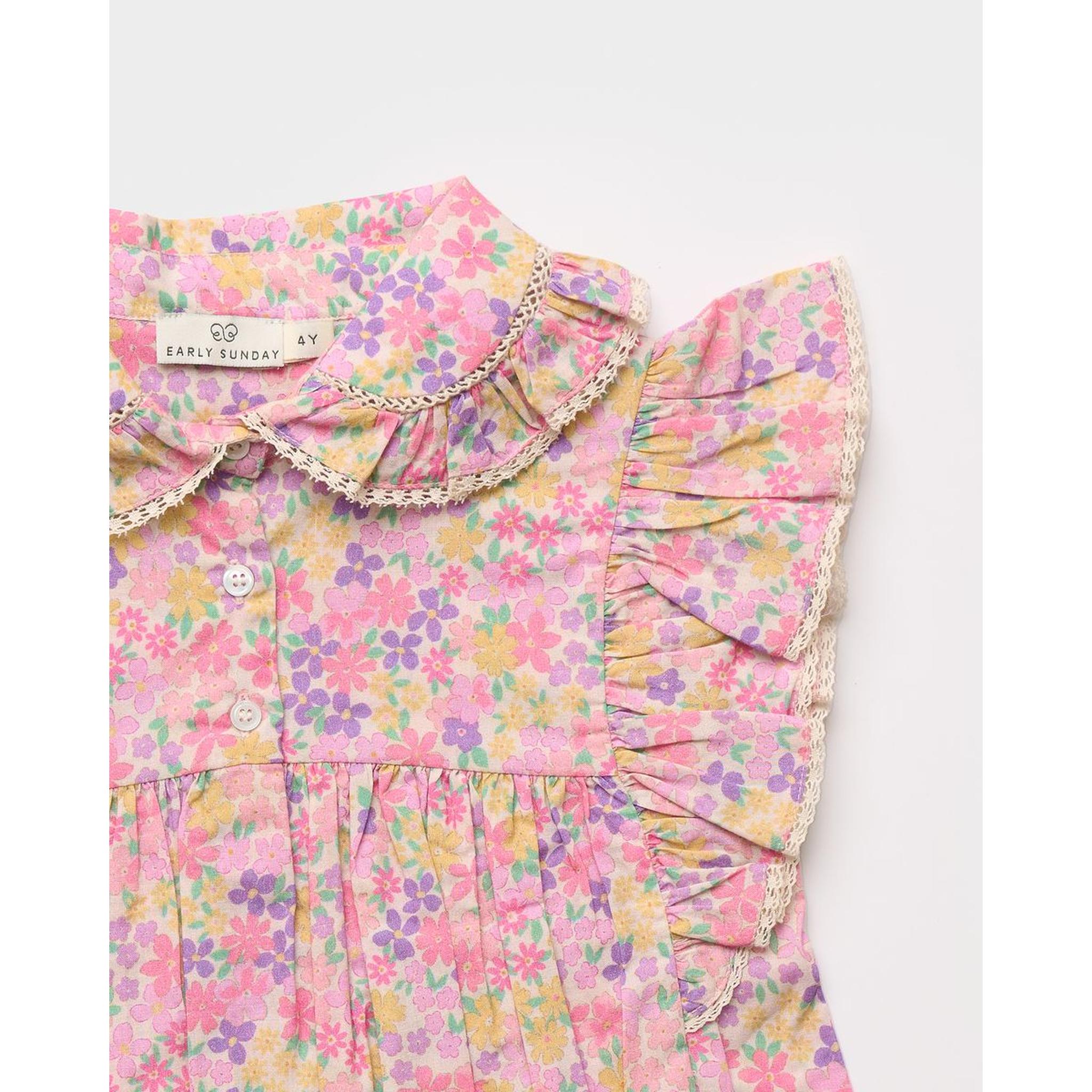 Charlie Short Set - EMMA FLORAL PURPLE PRINT