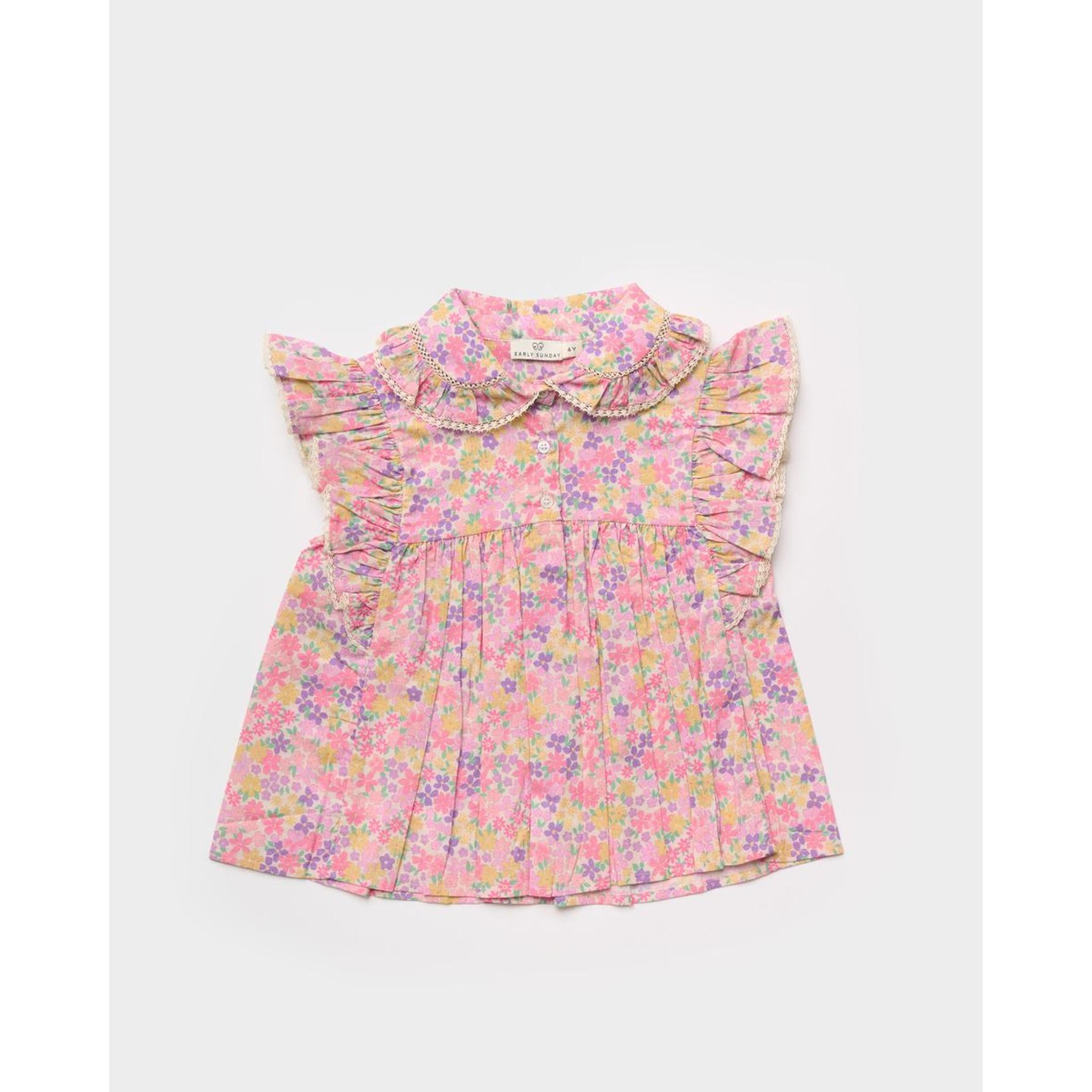 Charlie Short Set - EMMA FLORAL PURPLE PRINT
