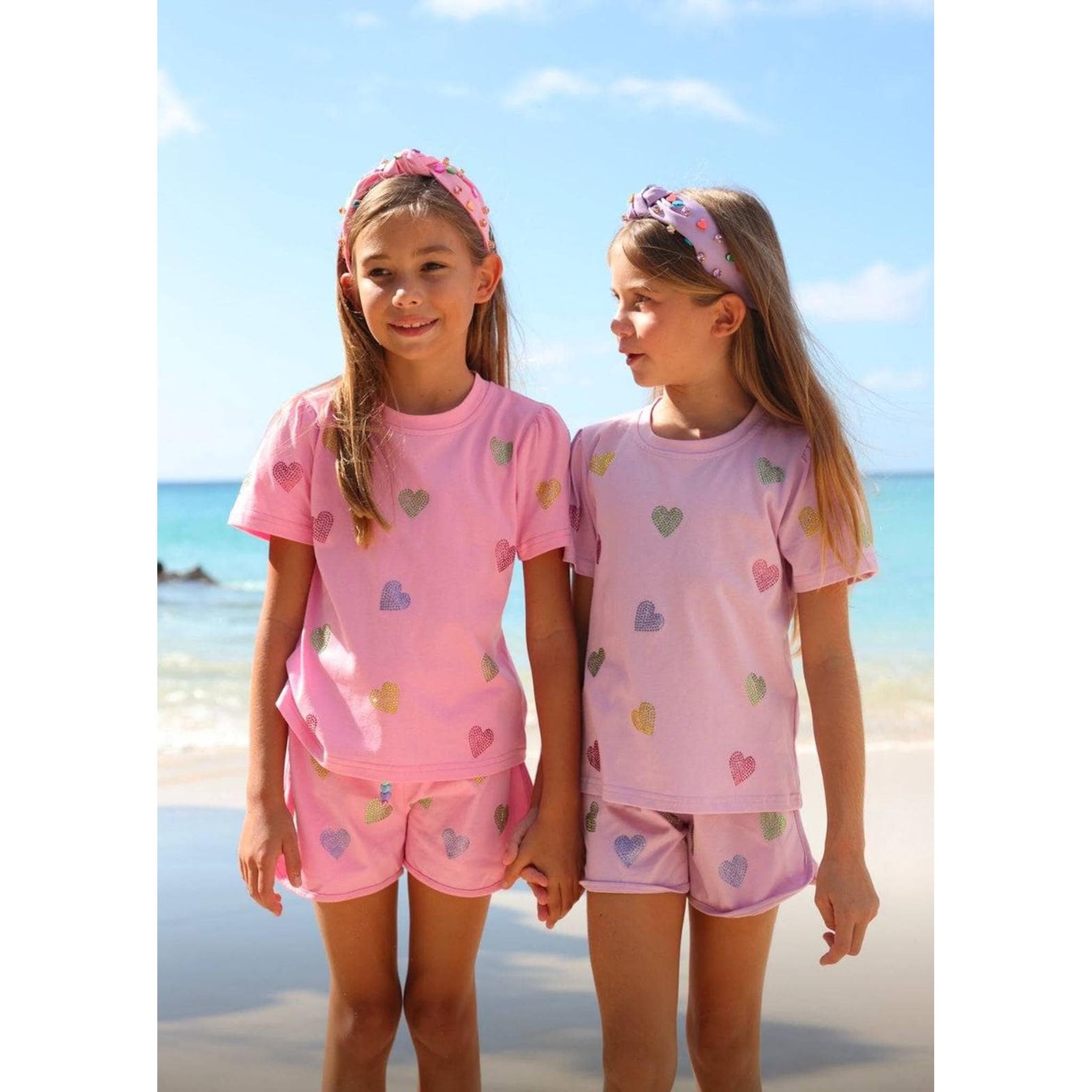 Crystal Hearts Short Set