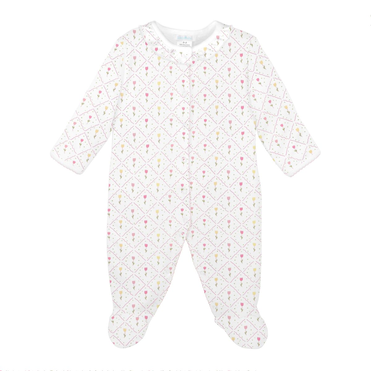 Tulip Garden Printed Footie