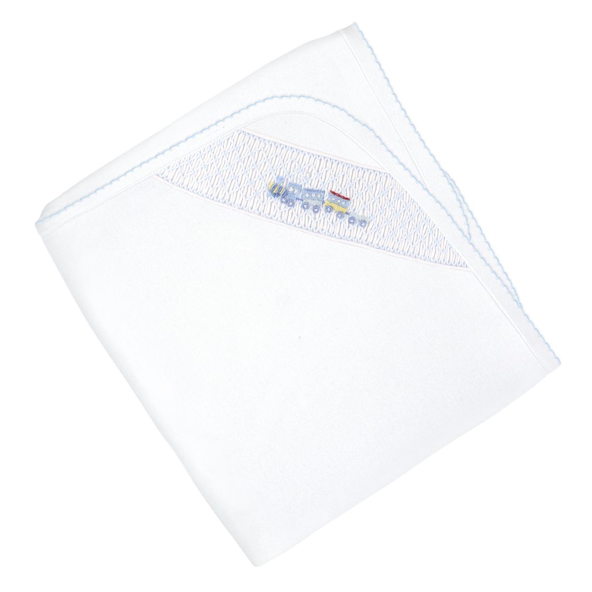 Choo Choo Train Smock Pima Blanket