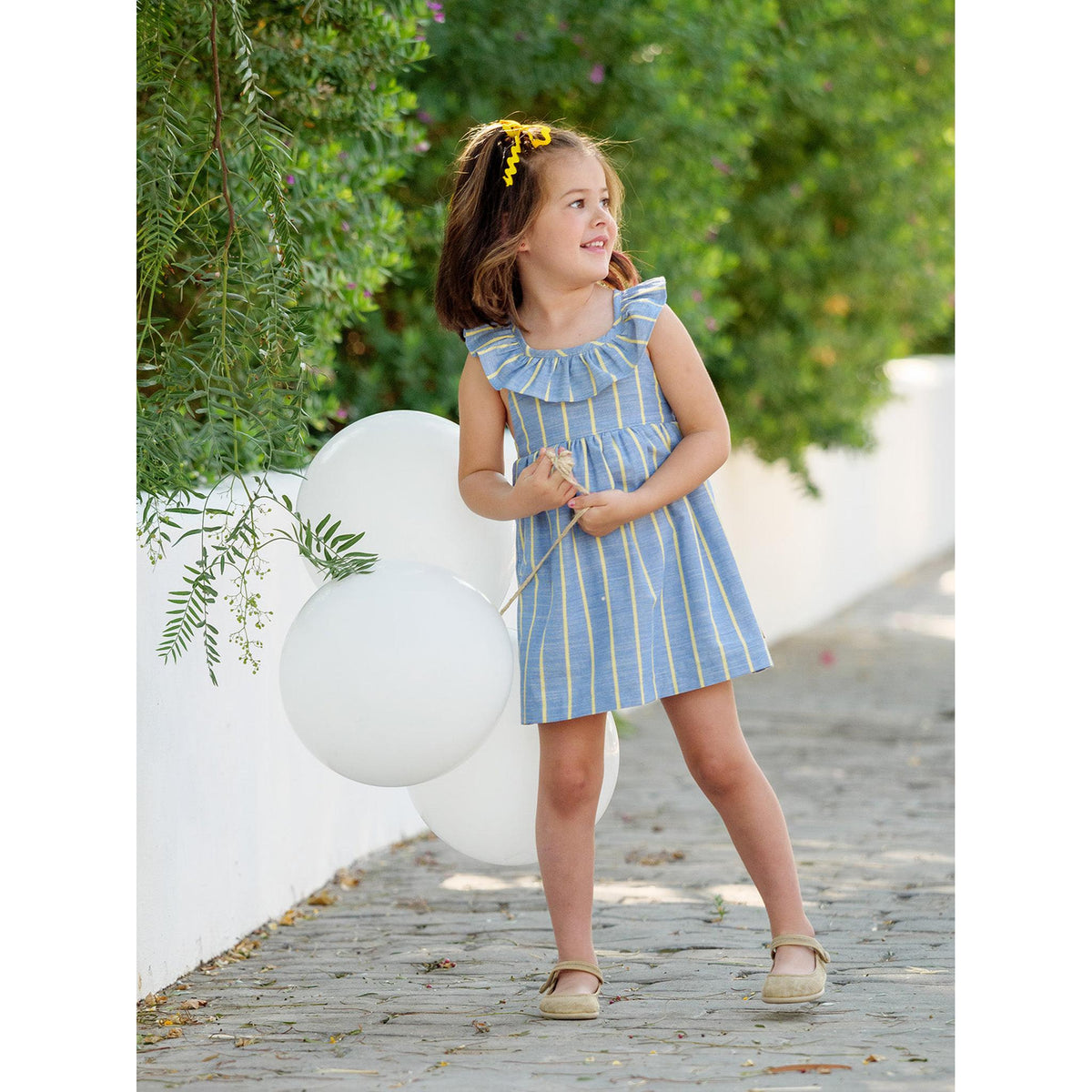 Pink Blue Stripes Dress