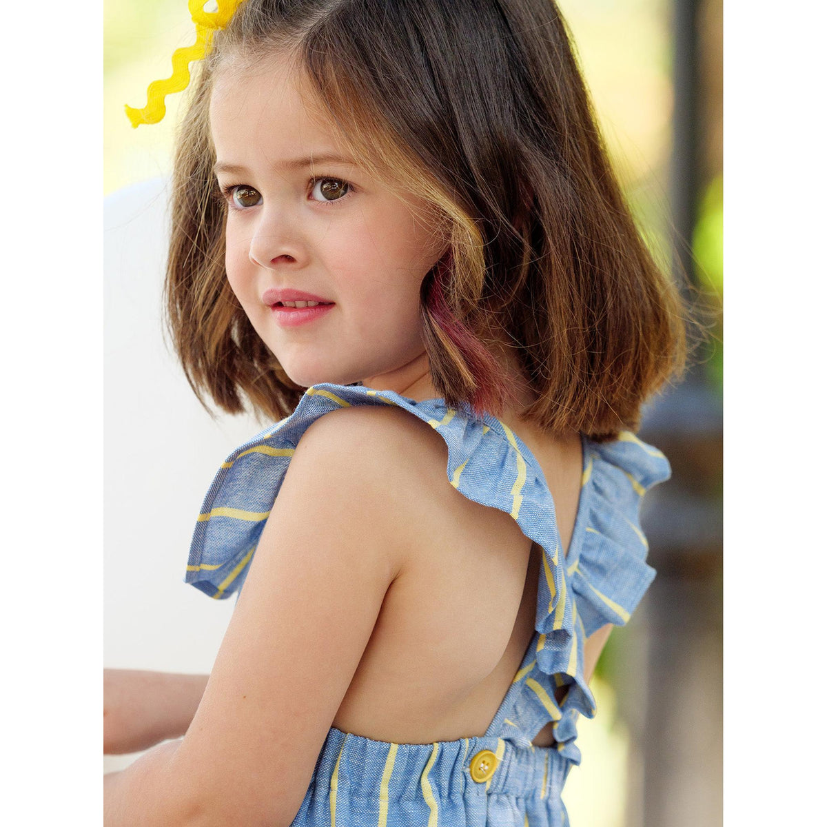 Pink Blue Stripes Dress
