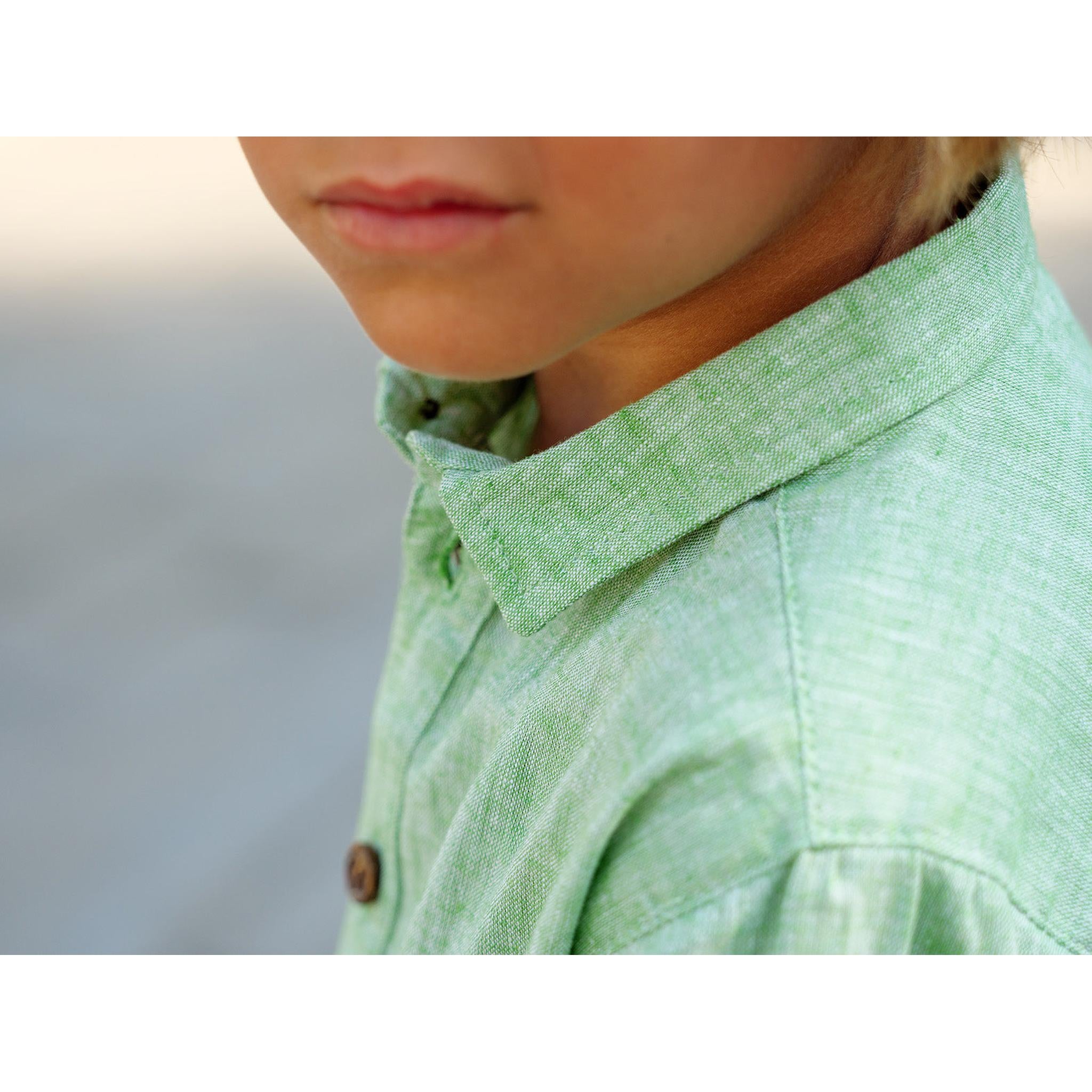 Green Blue Stripes Short Set