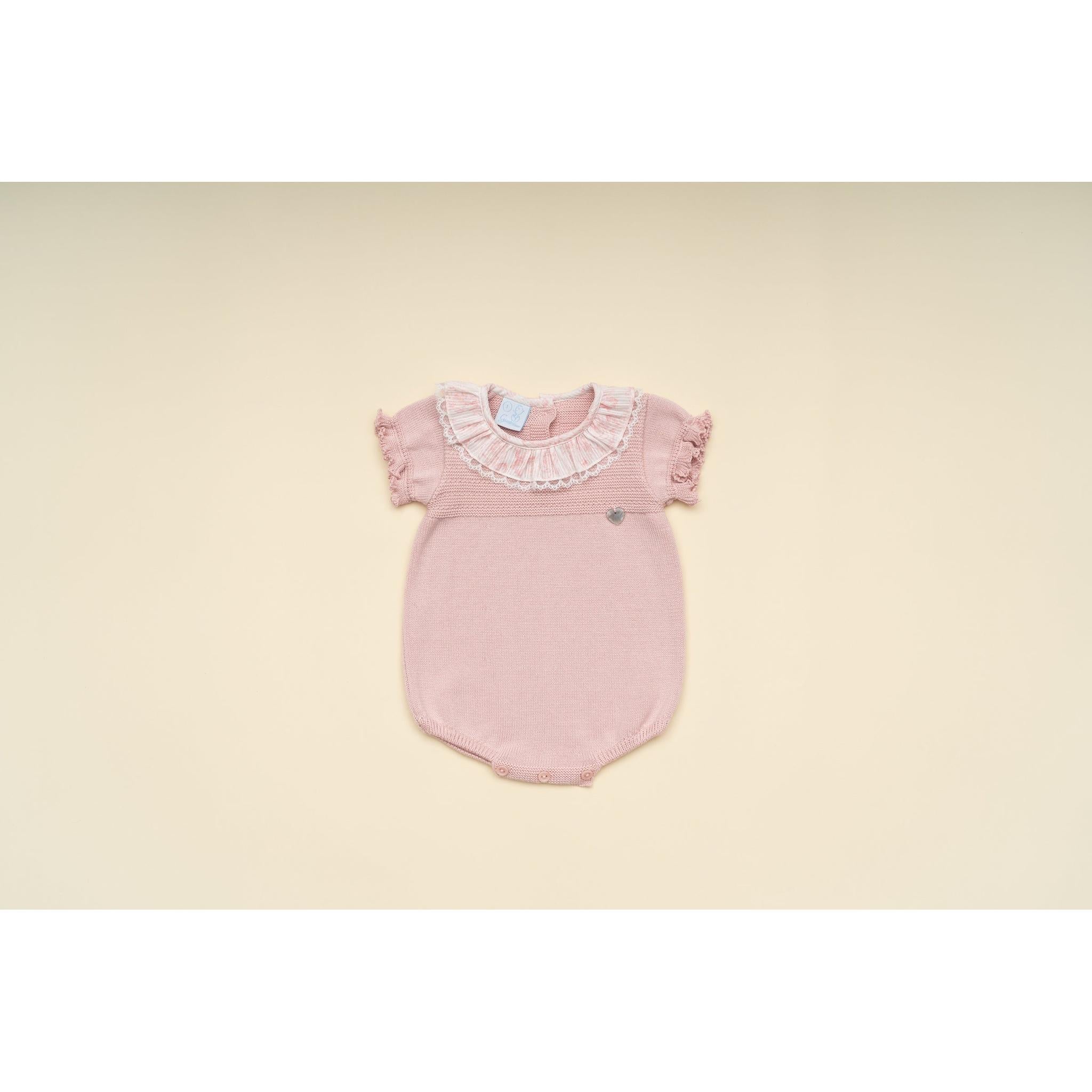 Collar Knitted Romper