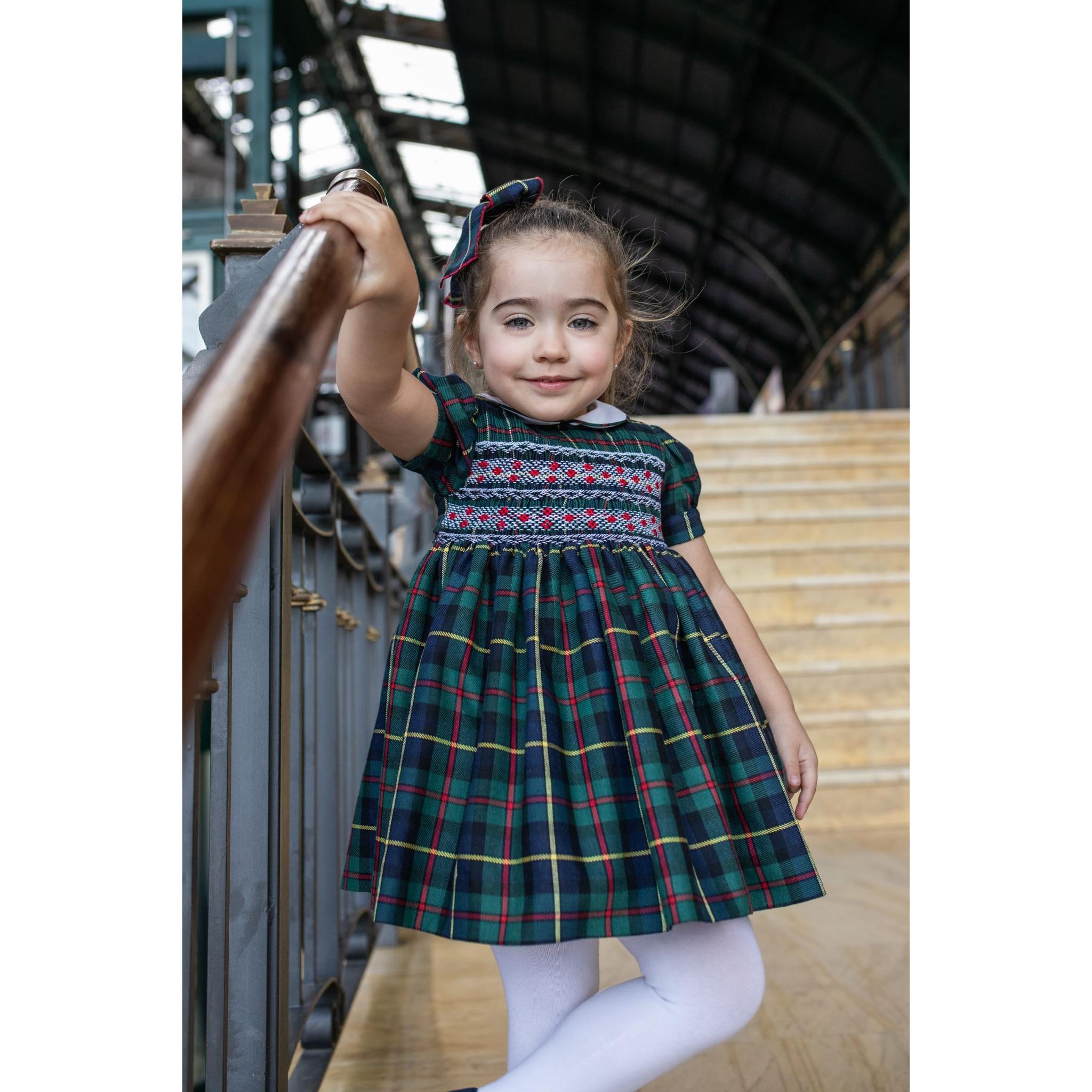 Clan Tartan Smocked Dress