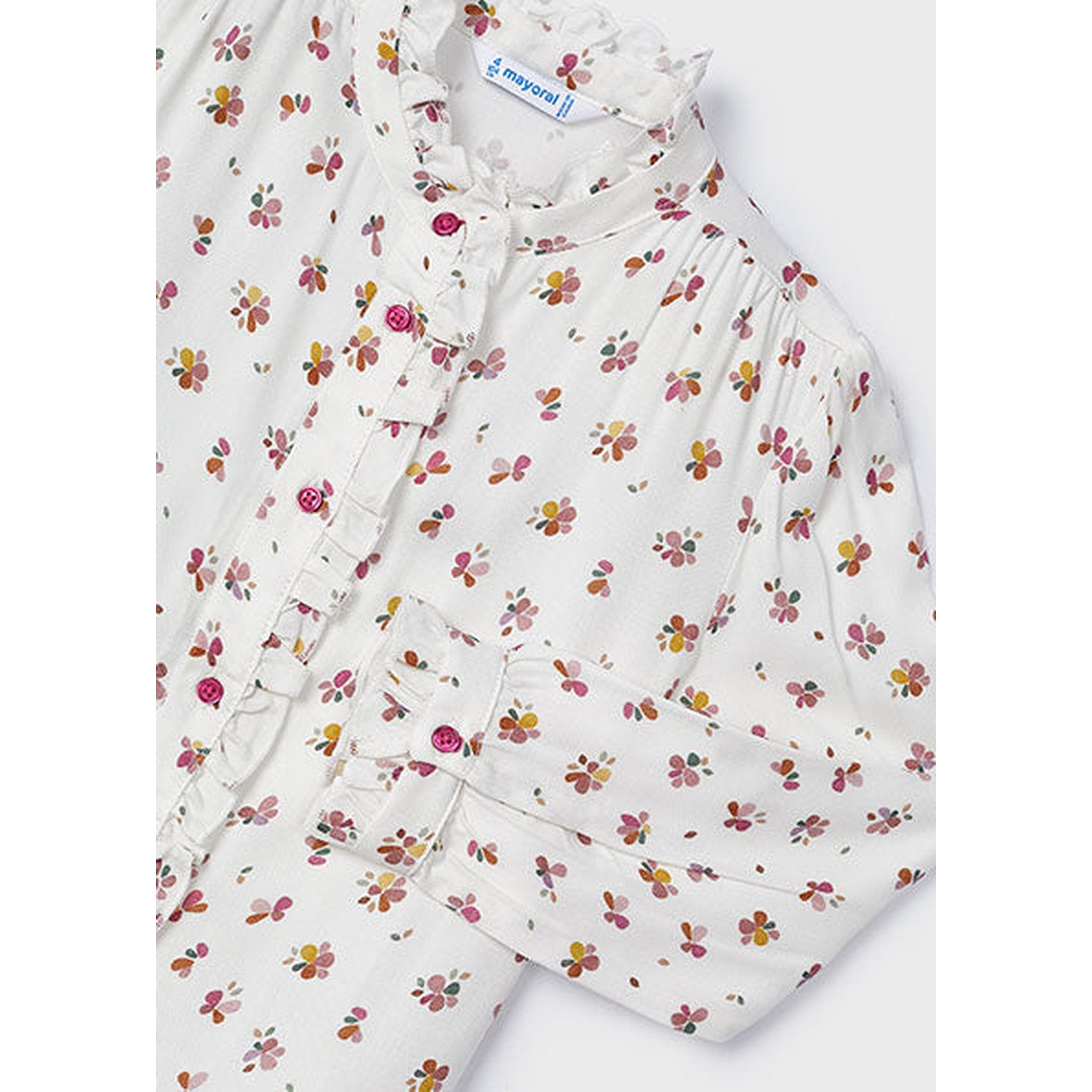 Girl Ruffle Print Blouse
