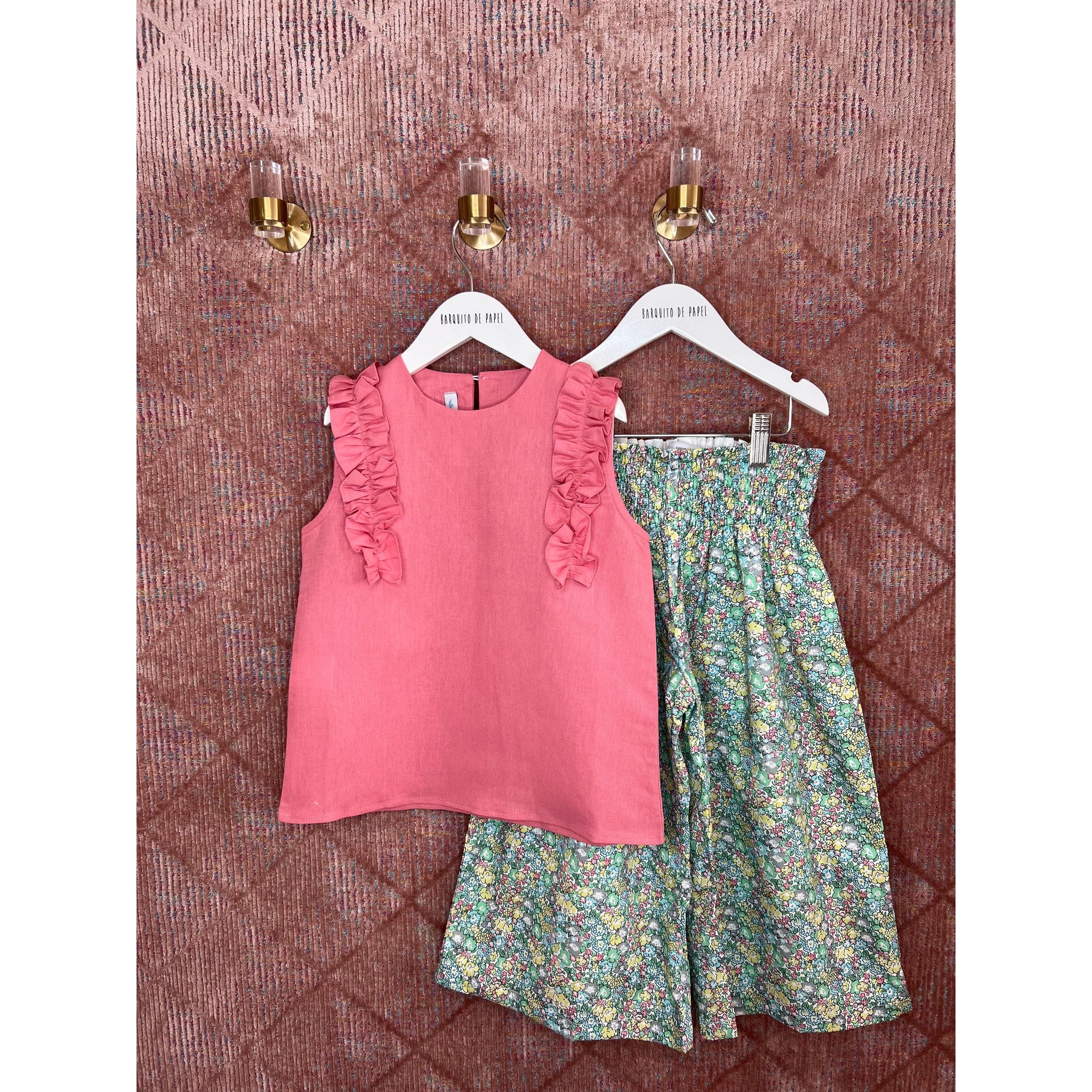 Liberty Trouser Set - Guava