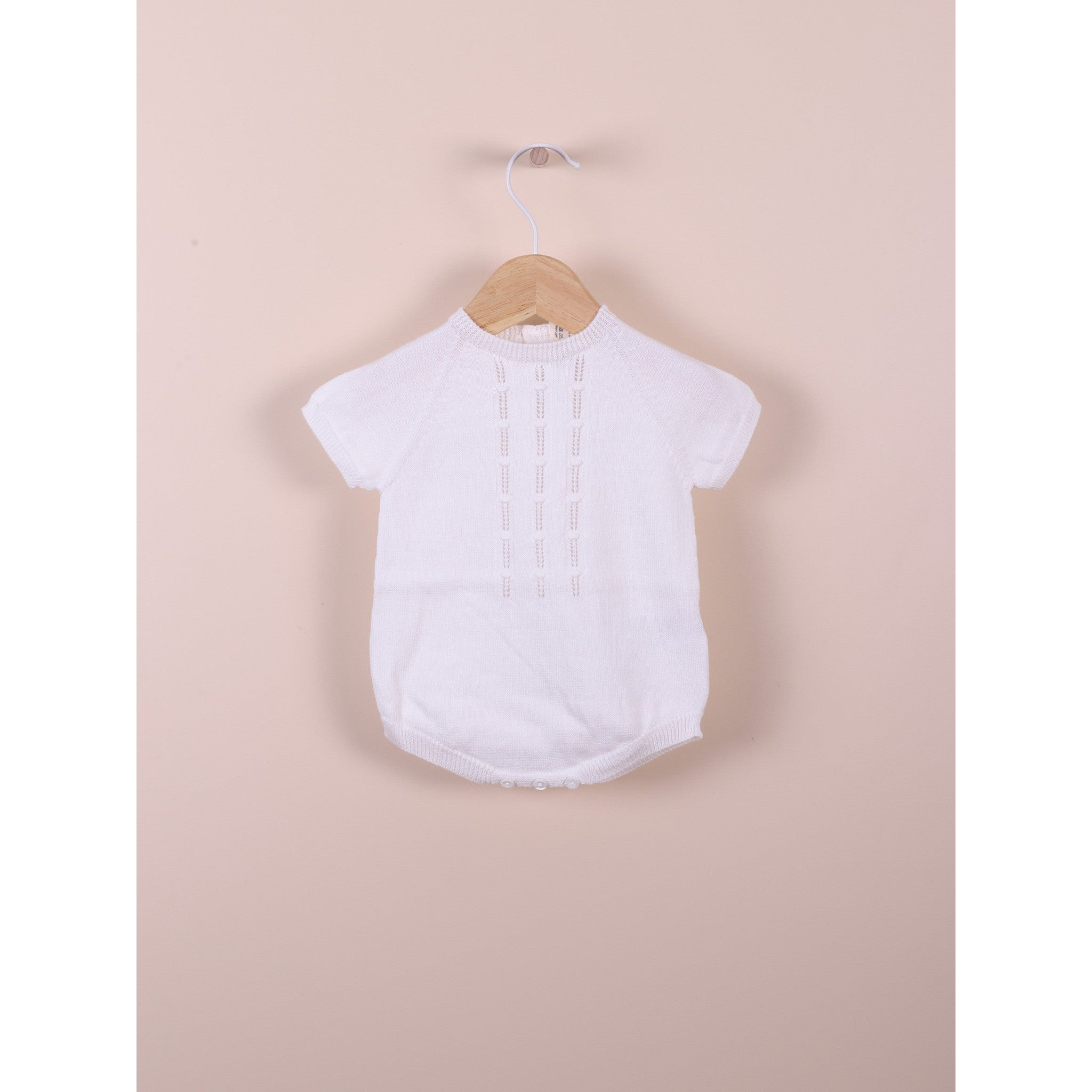 Short-sleeved shortie knitted in organic cotton | NATURAL TOUCH