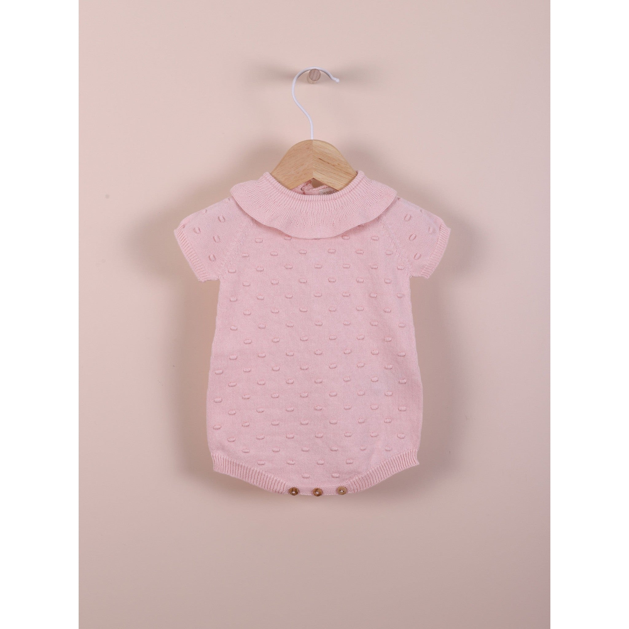 Short-sleeved shortie knitted in cotton | SUMMER AND HAPPINESS