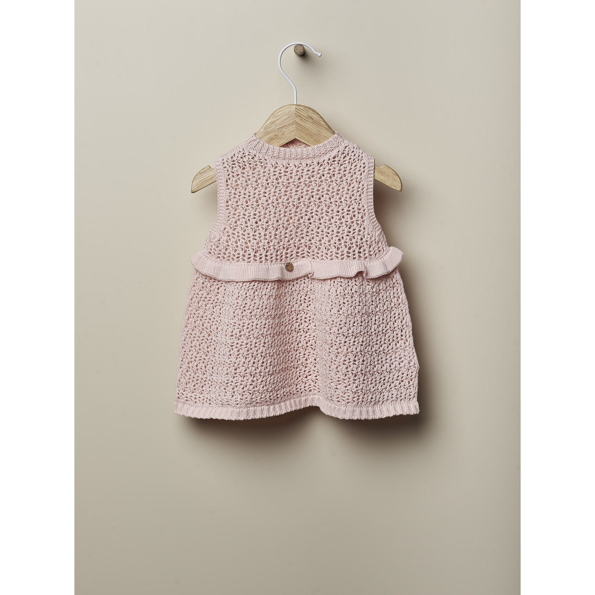 Cap sleeved dress knitted in cotton | FRIENDLY VIBE