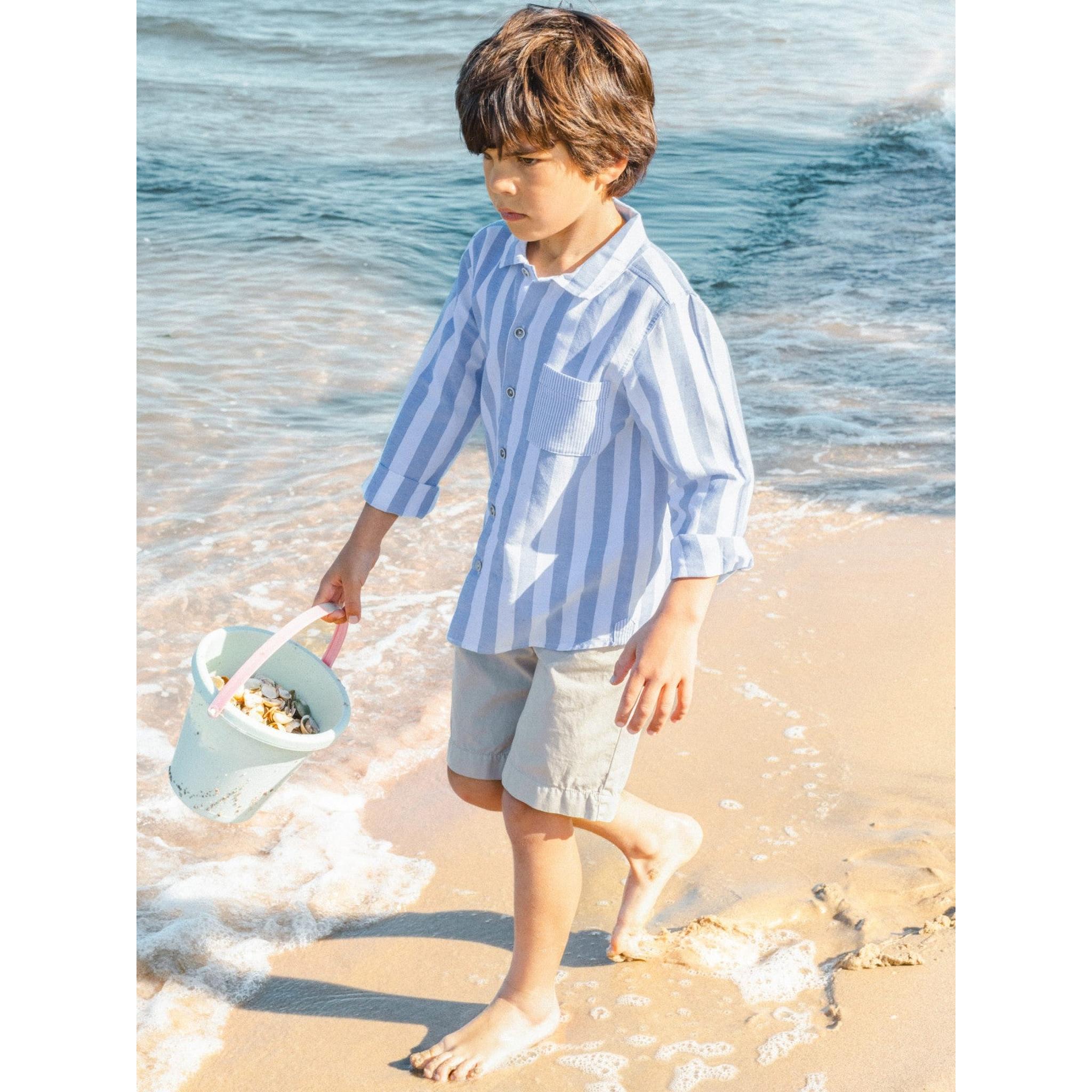 Stripes Short Set - Long Sleeve