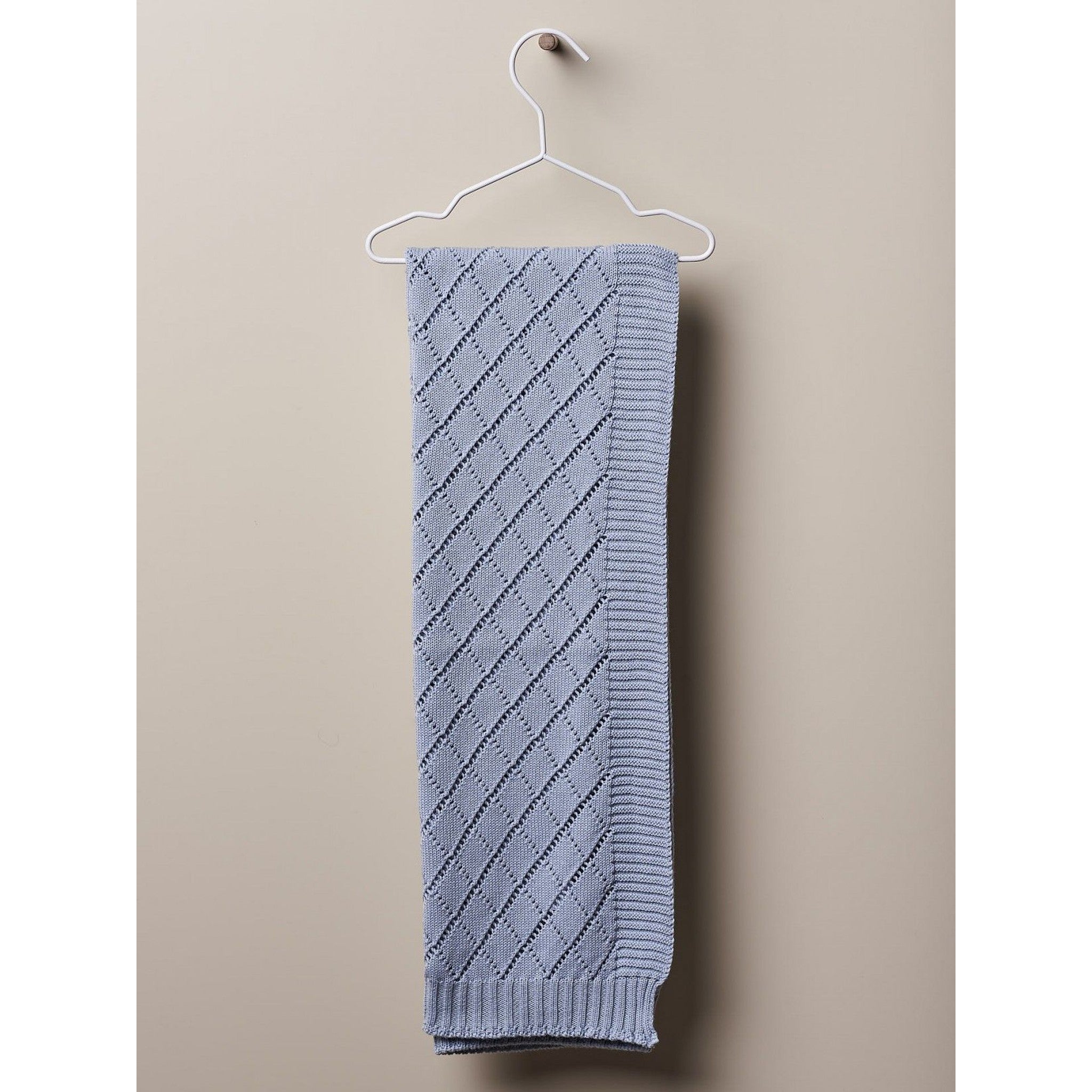 Blanket knitted in organic cotton | PURE