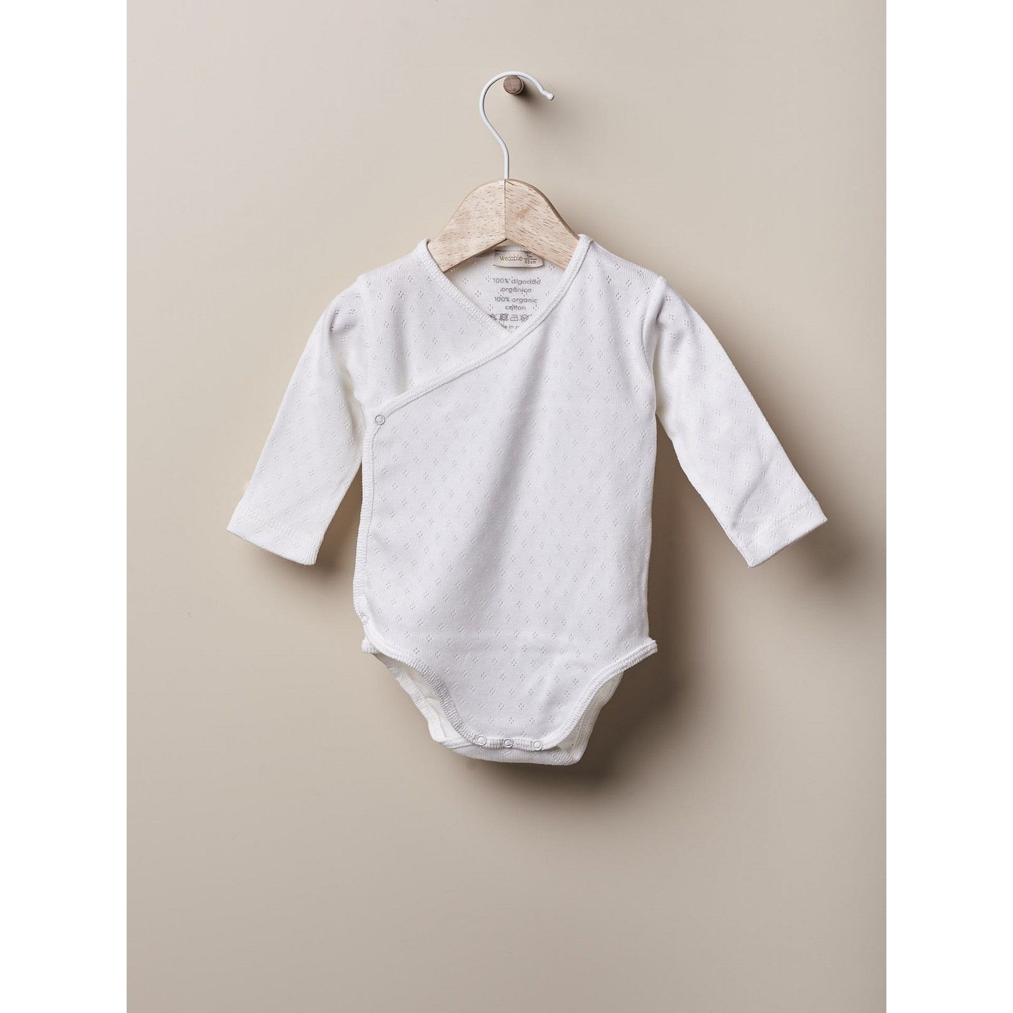 Long-sleeved cotton bodysuit