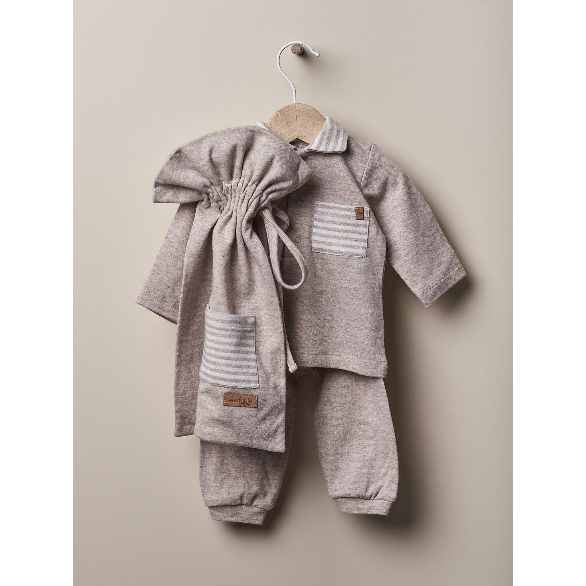 PJ set with long-sleeve in cotton