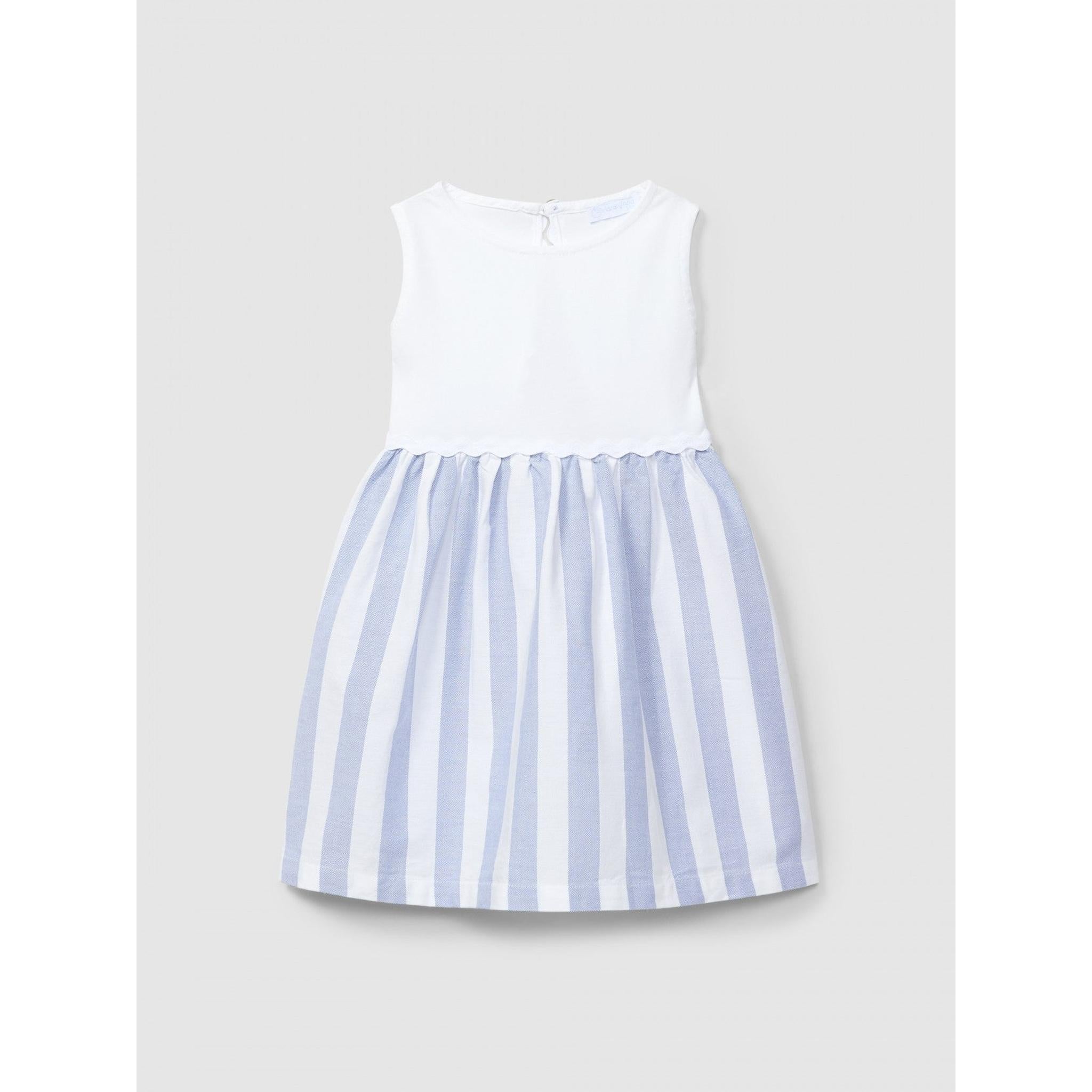 Open-back striped dress