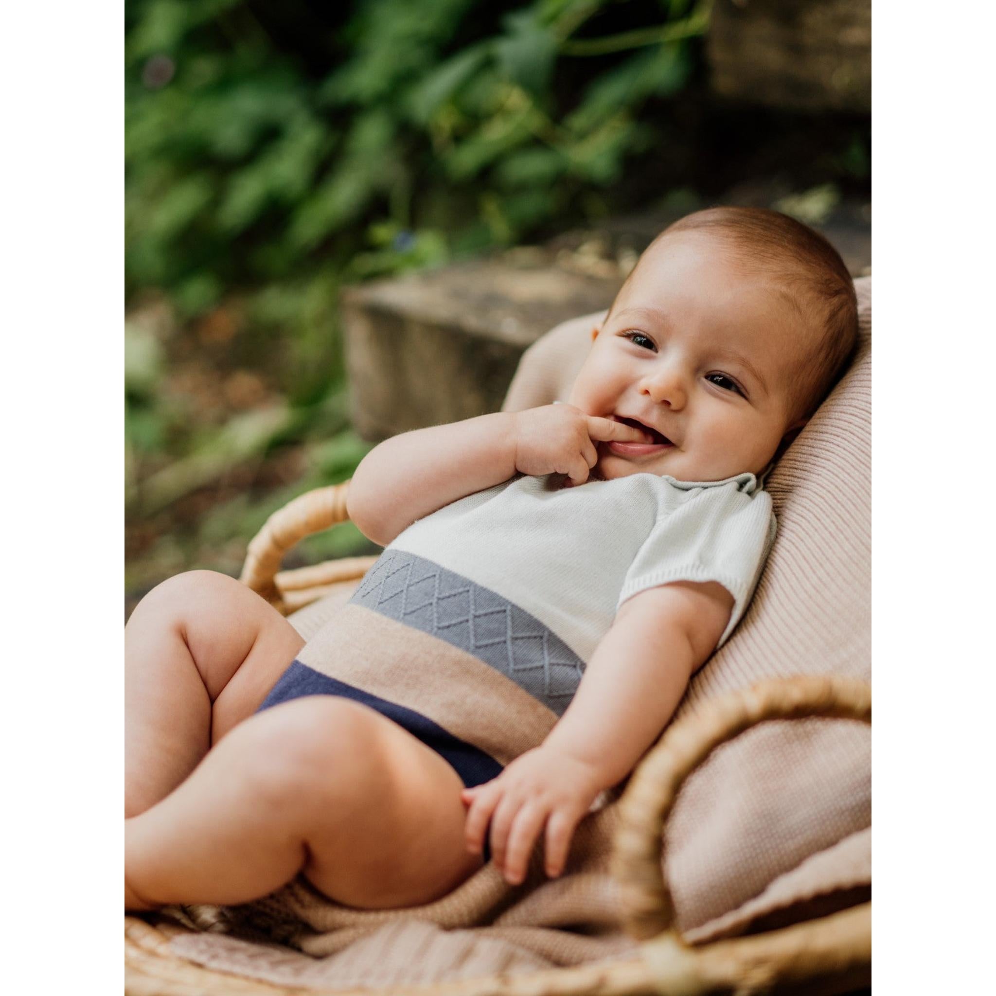 Rayas Knotted Romper