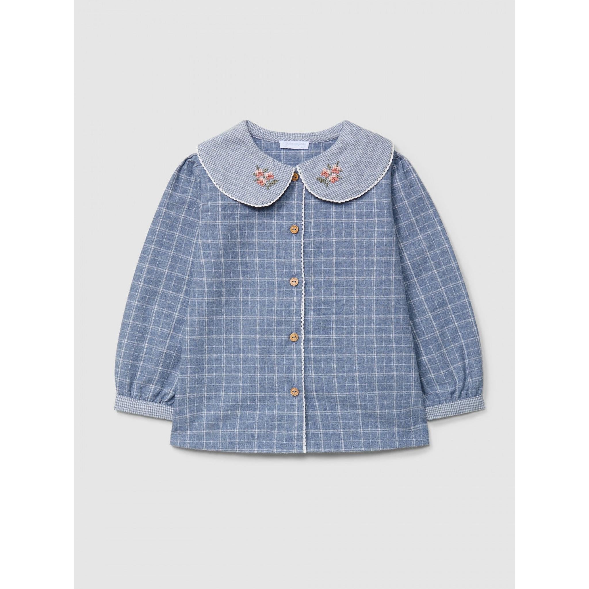 Blouse check and micro-vichy