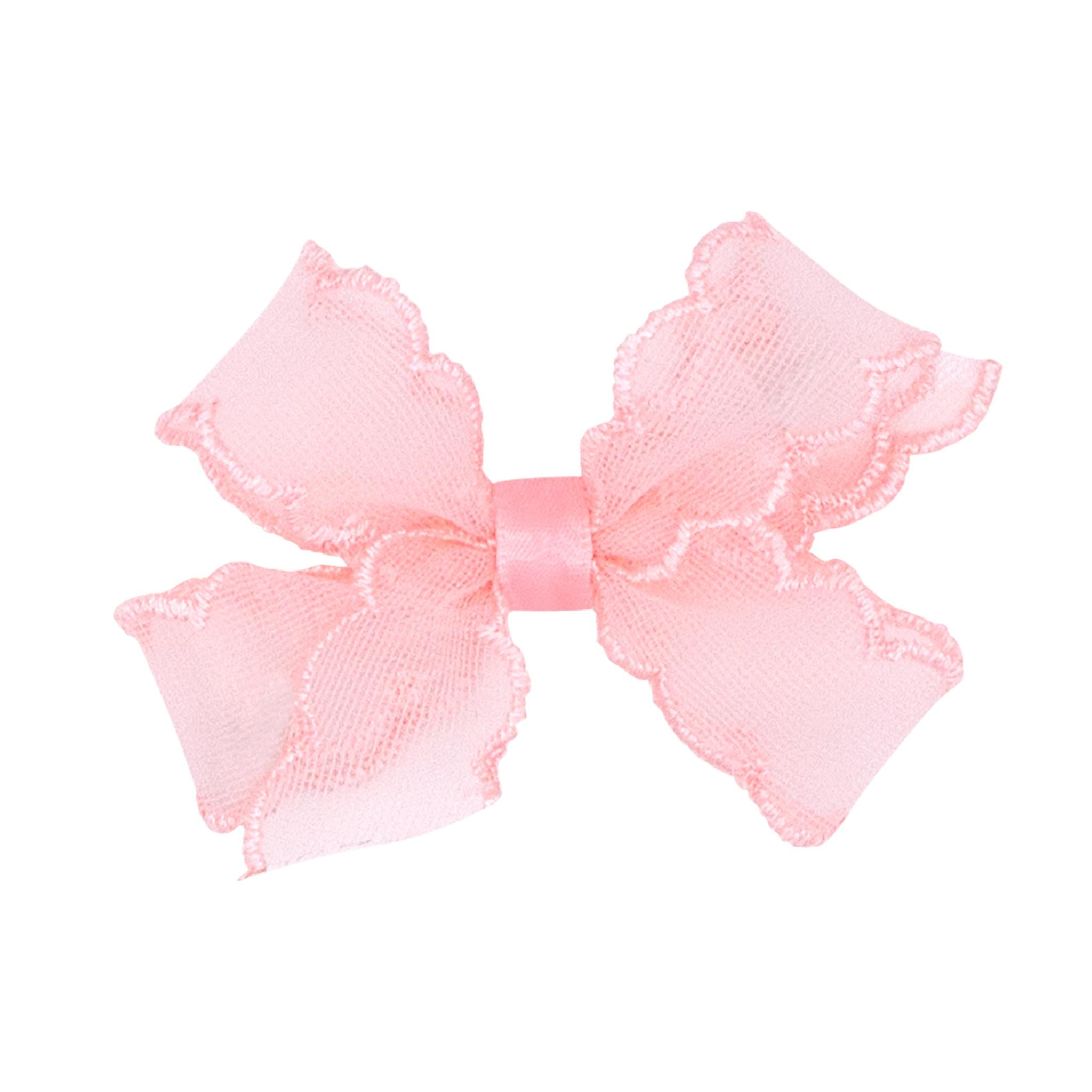 Organza Scallop Medium Bow