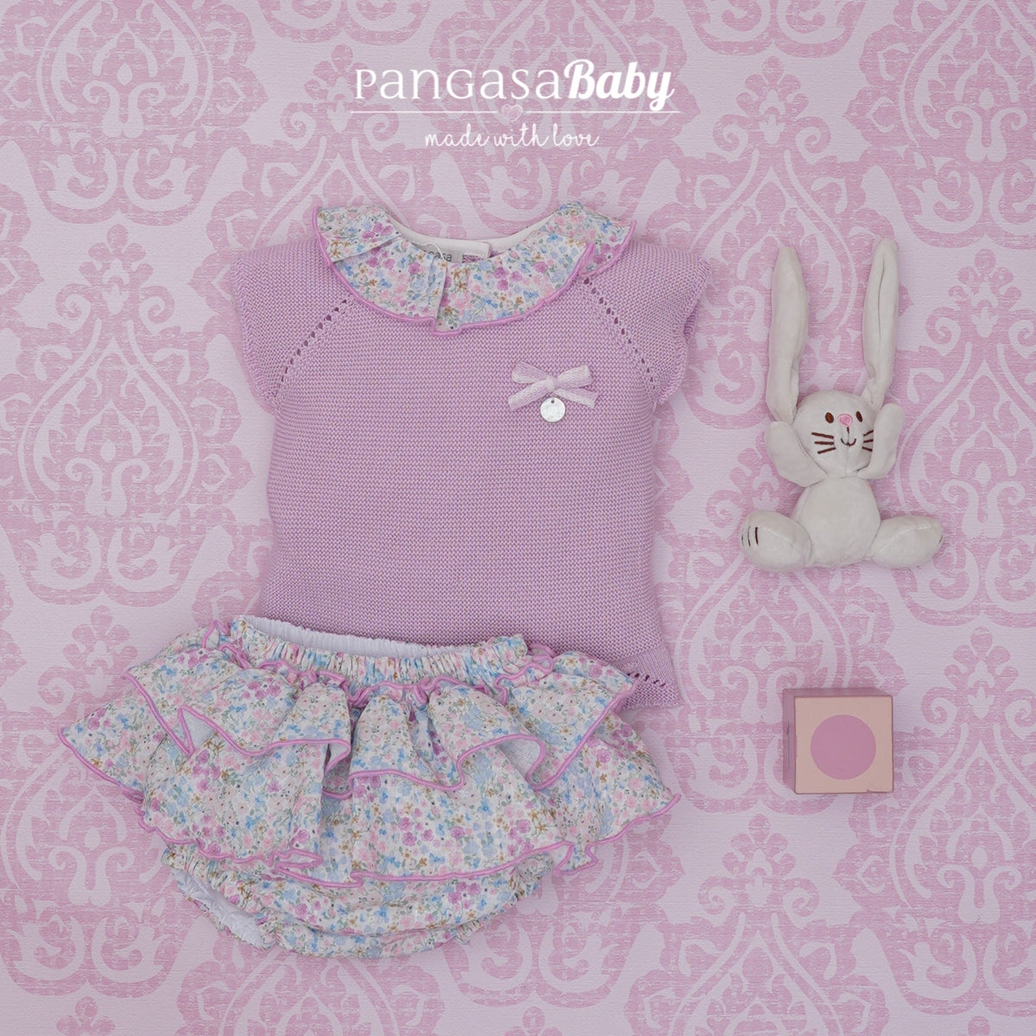 Conjunto Flores Lila