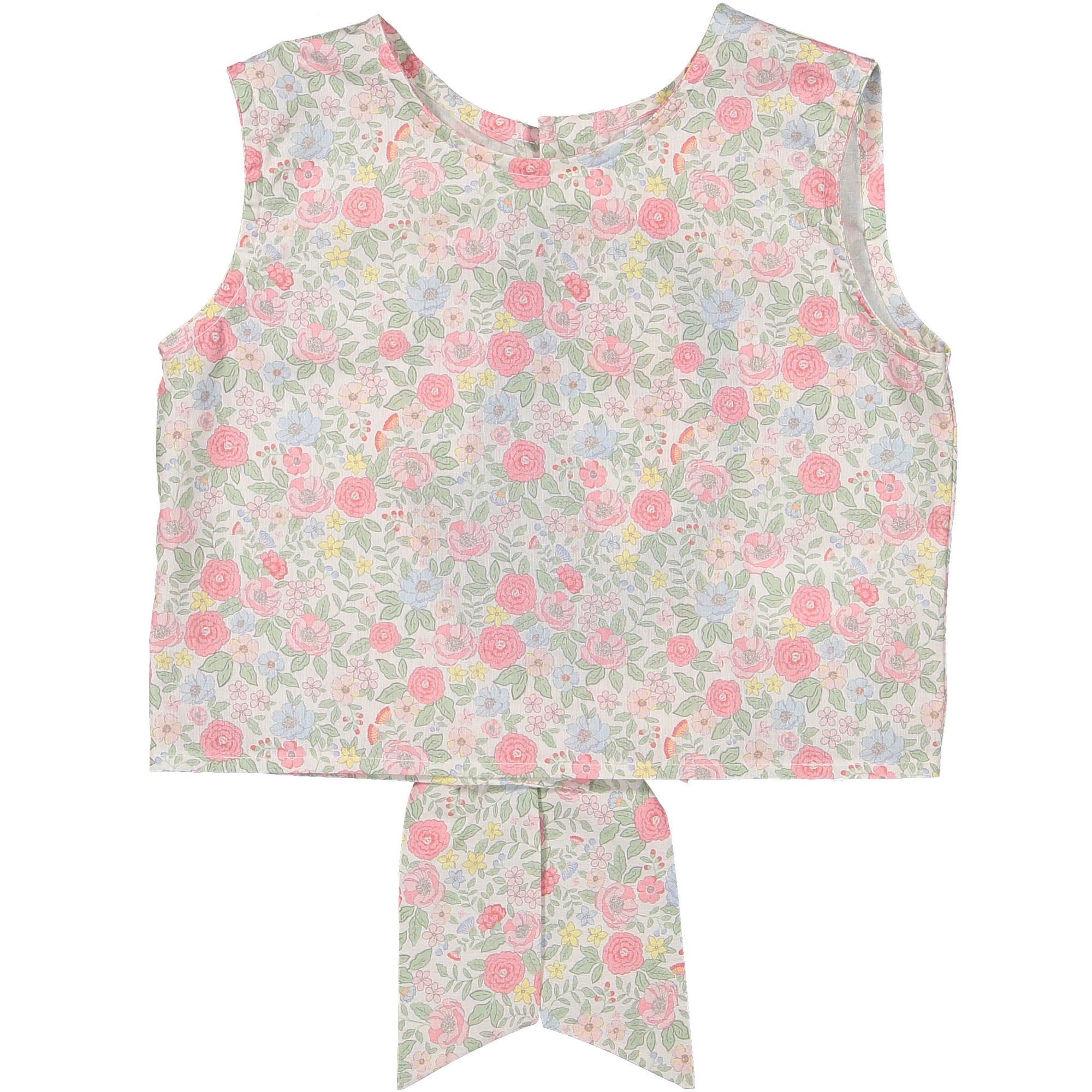 Maryland  Pink Floral Bow Top