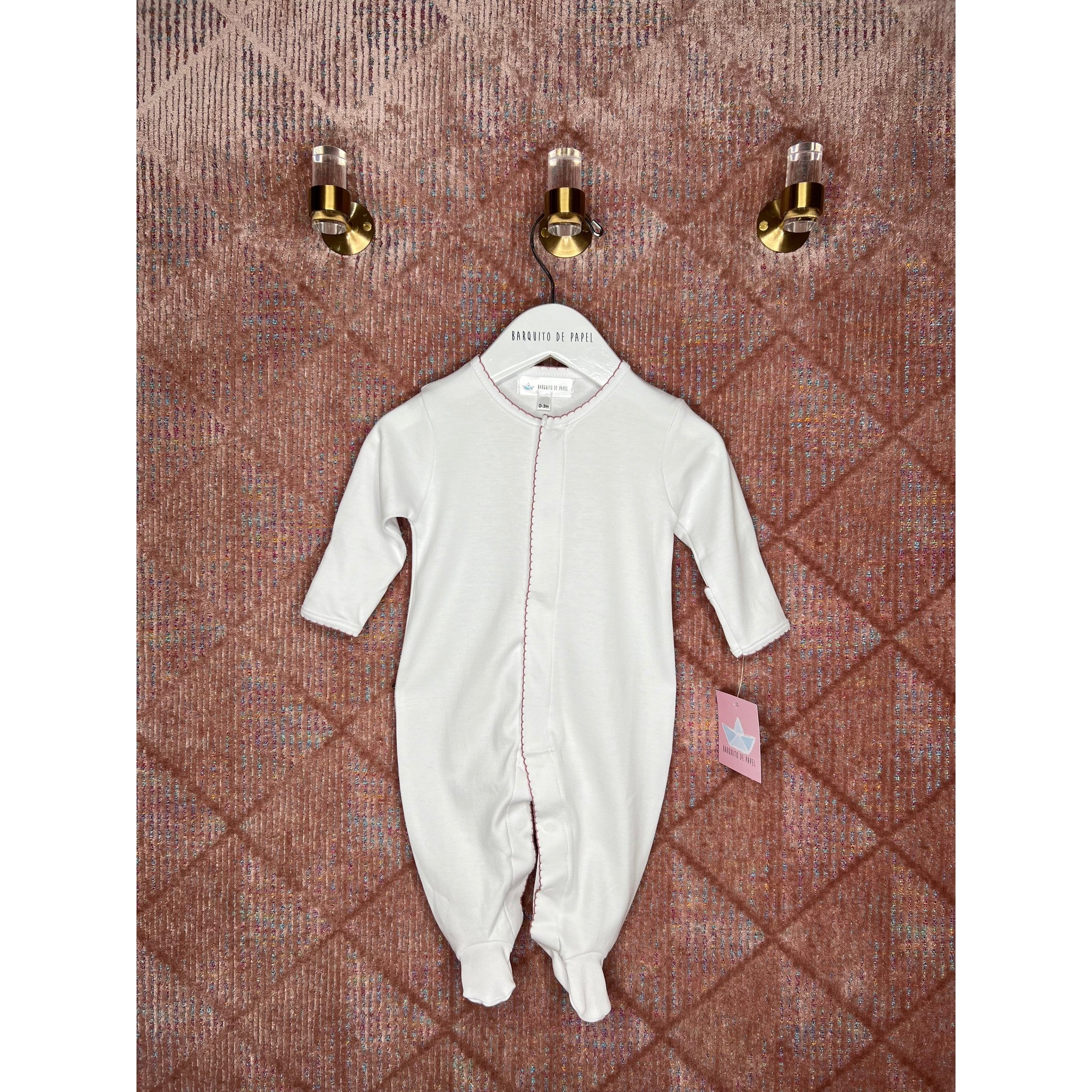 Malva Picot Pima Interlock Footie