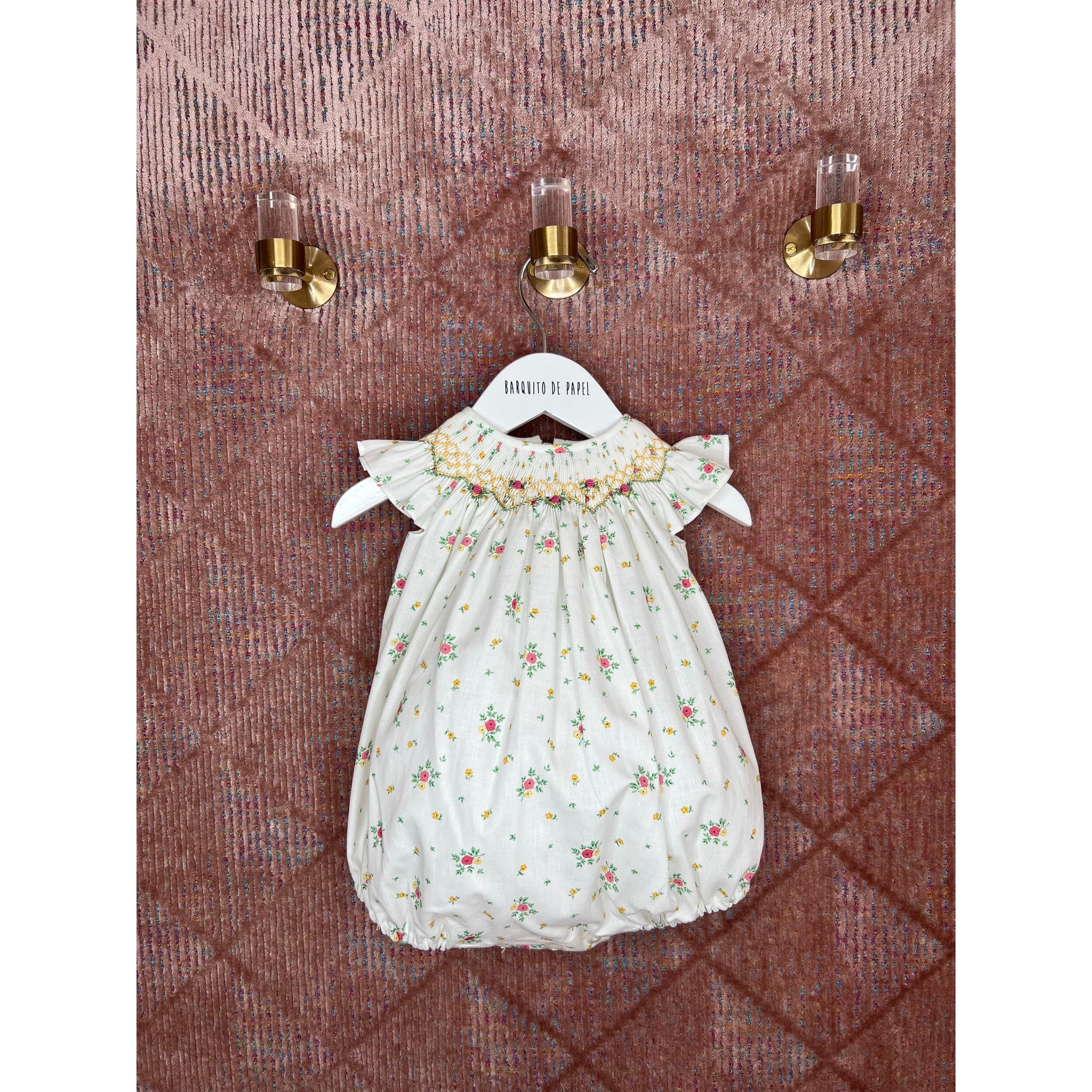 Rosas Hand Smocked Romper