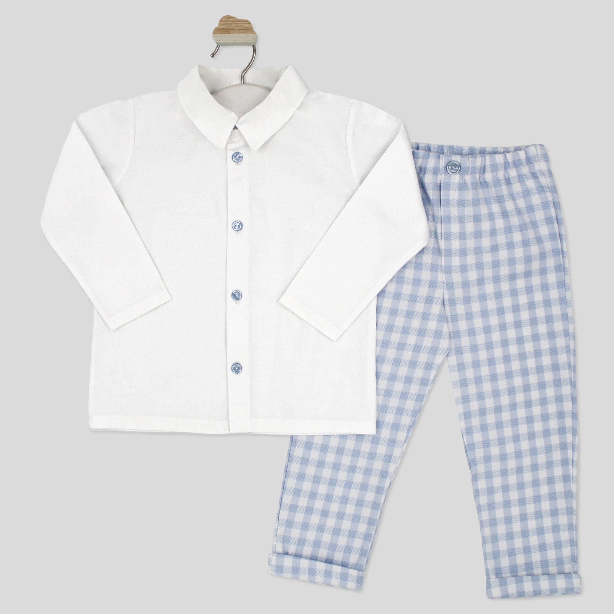 Cotton Vichy Trouser Set
