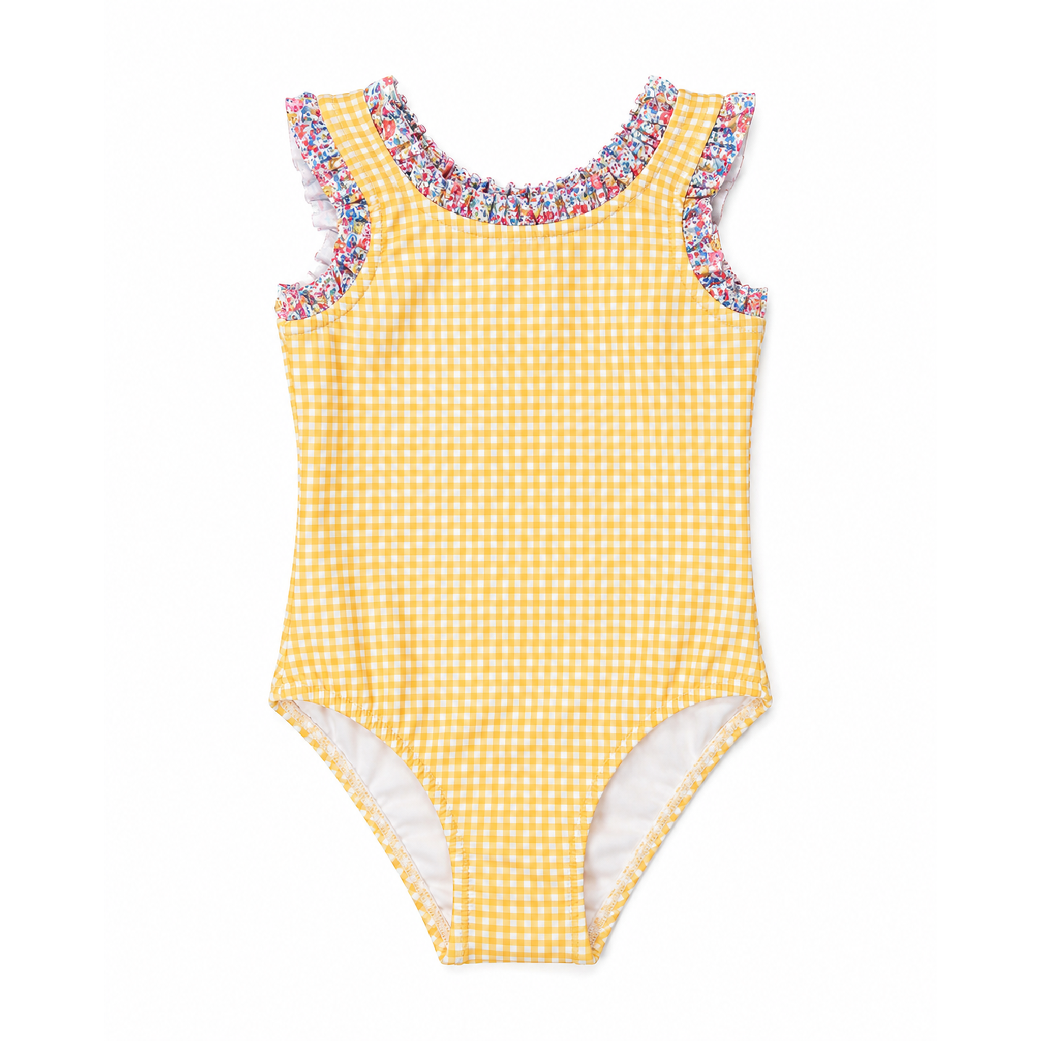 Intero Bambina Profili Rouches Liberty Patchwork