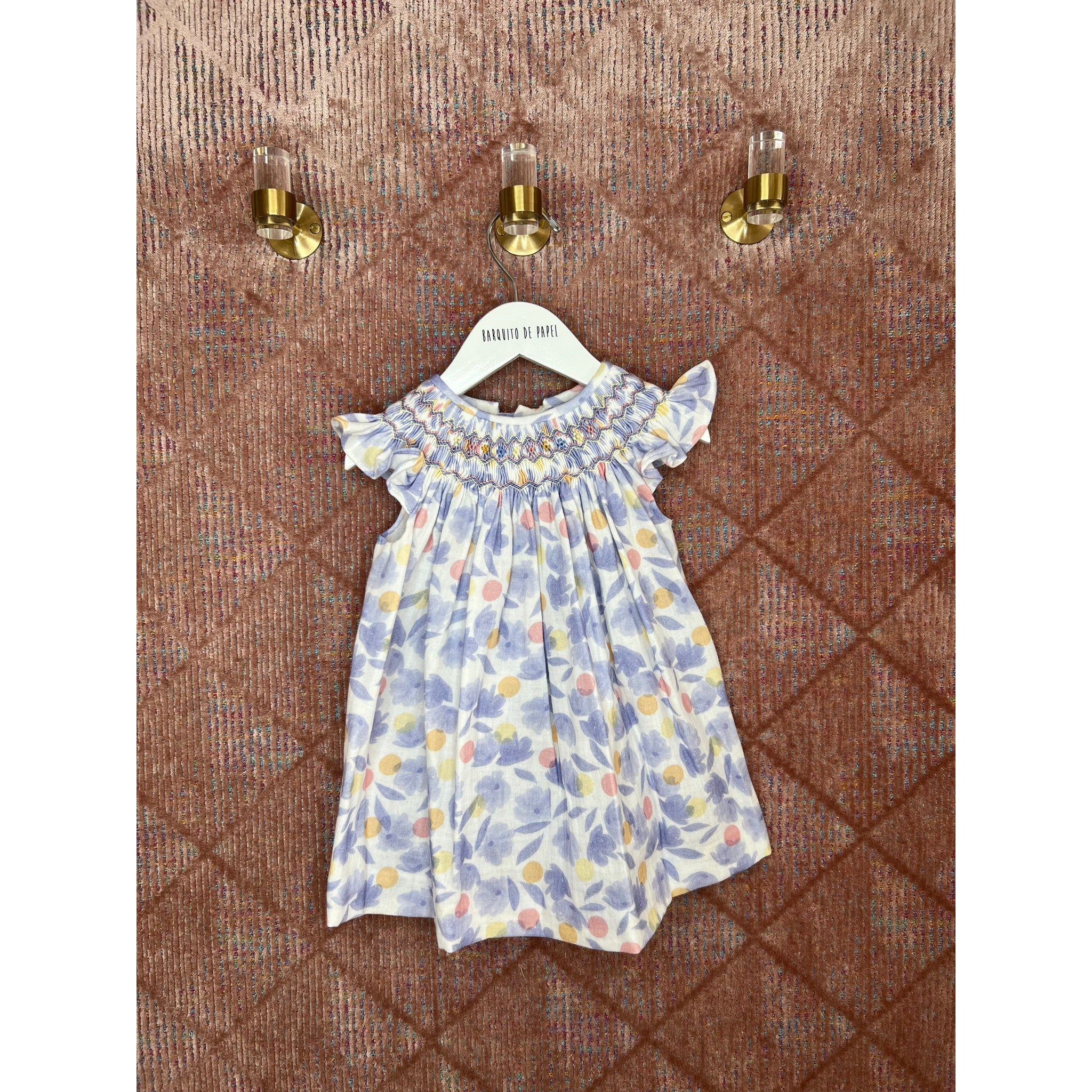 Bambula Azul Hand Smocked Dress