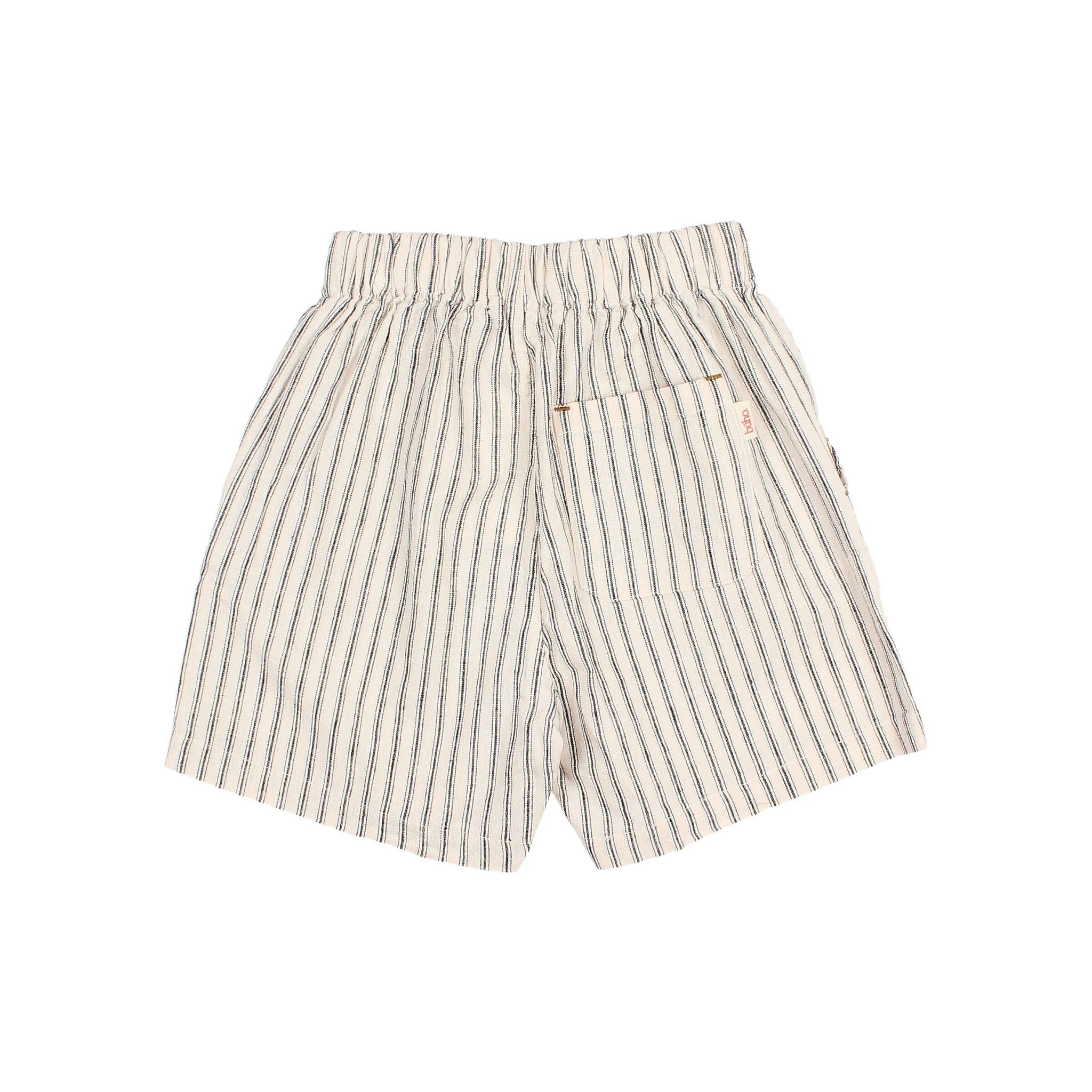 Linen Stripes Bermuda Set