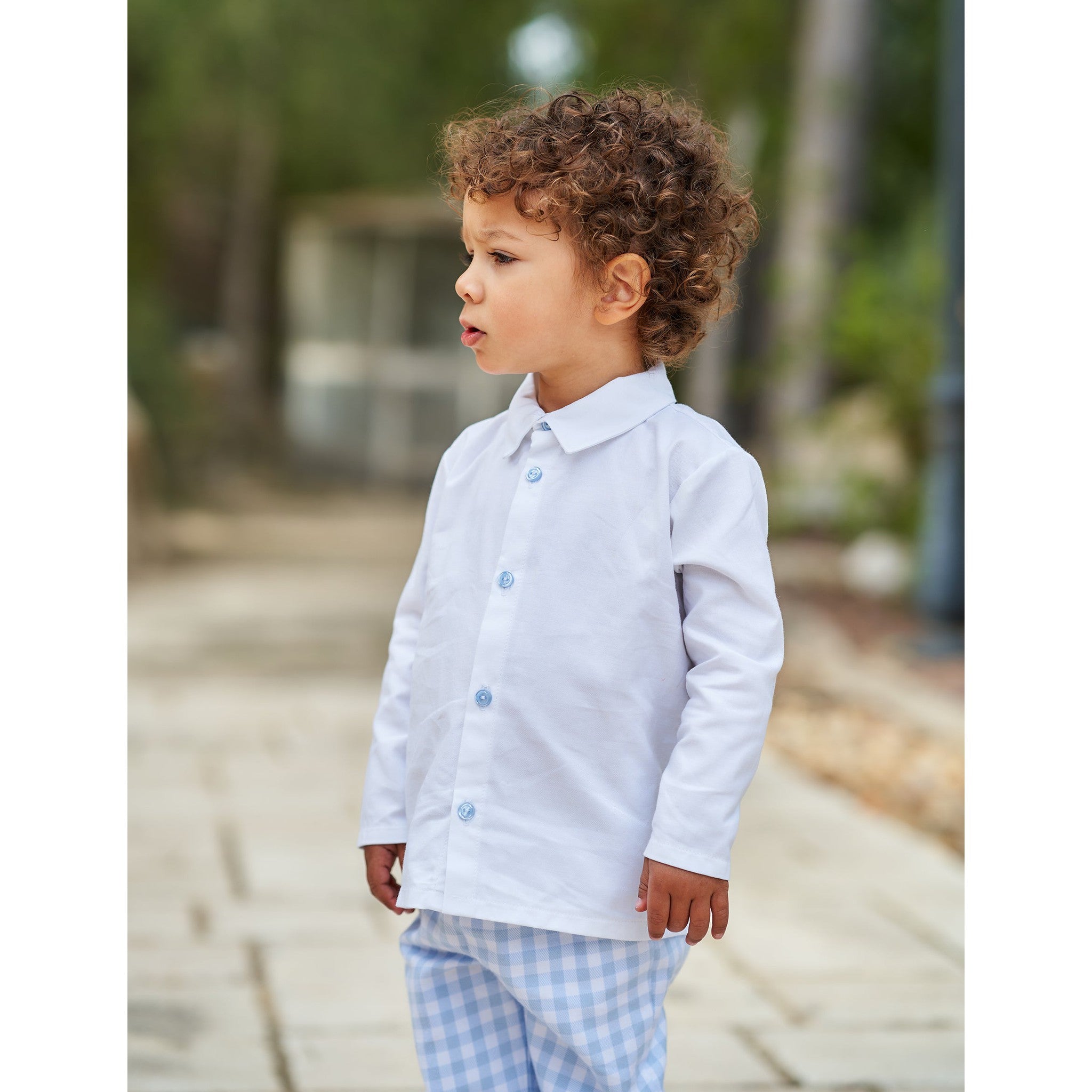 Cotton Vichy Trouser Set