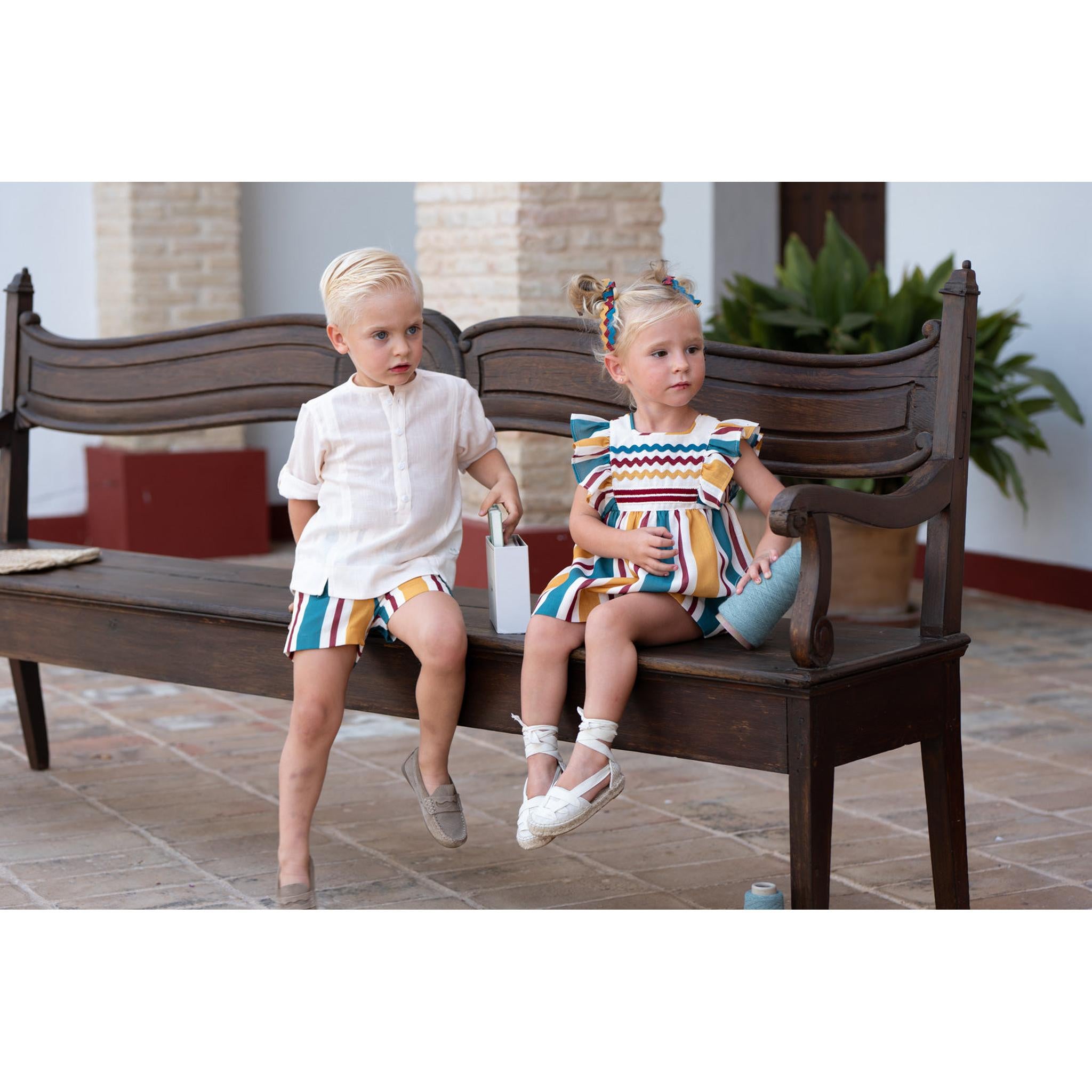 Conjunto Rayas Tricolor