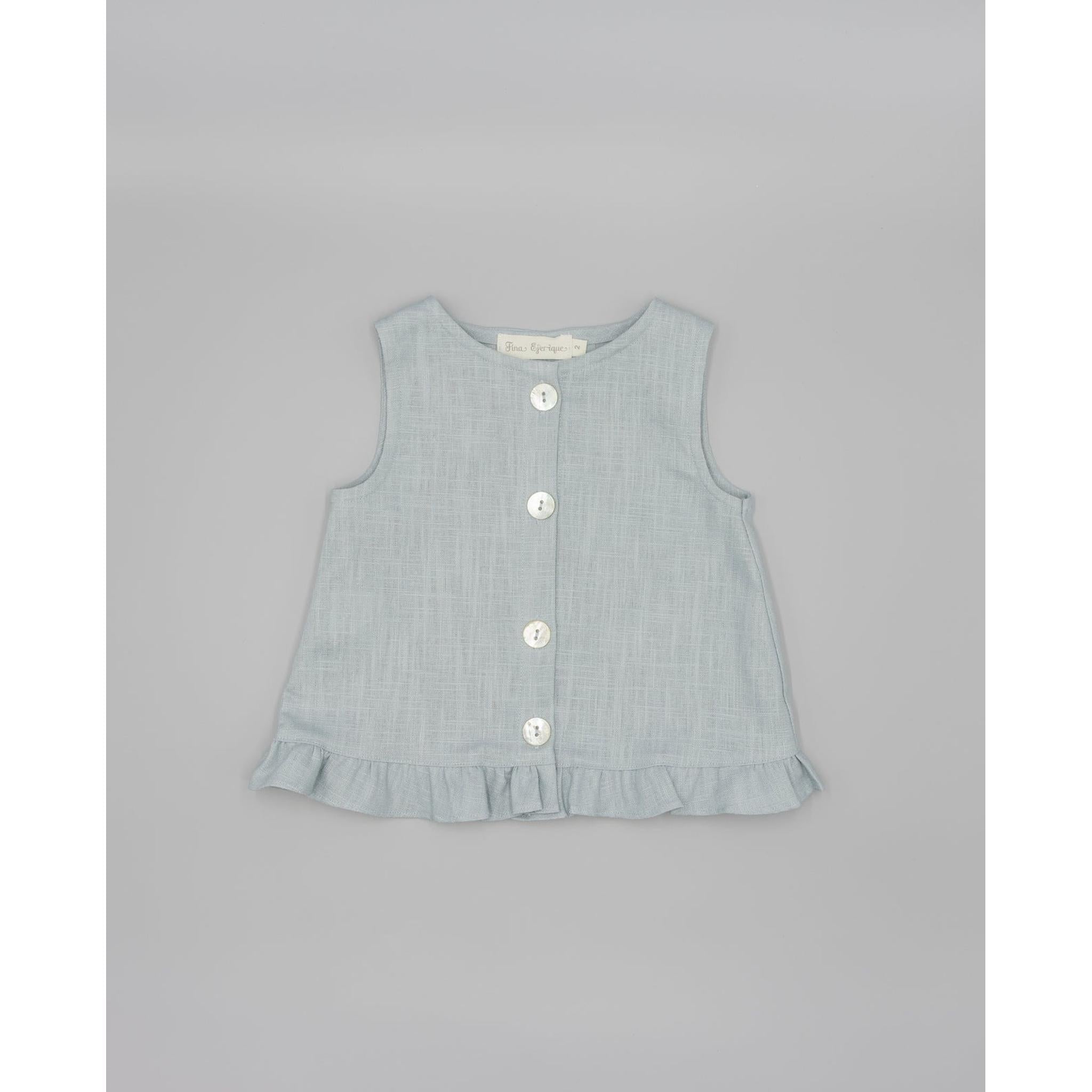 Set Pantalon Lino Azul