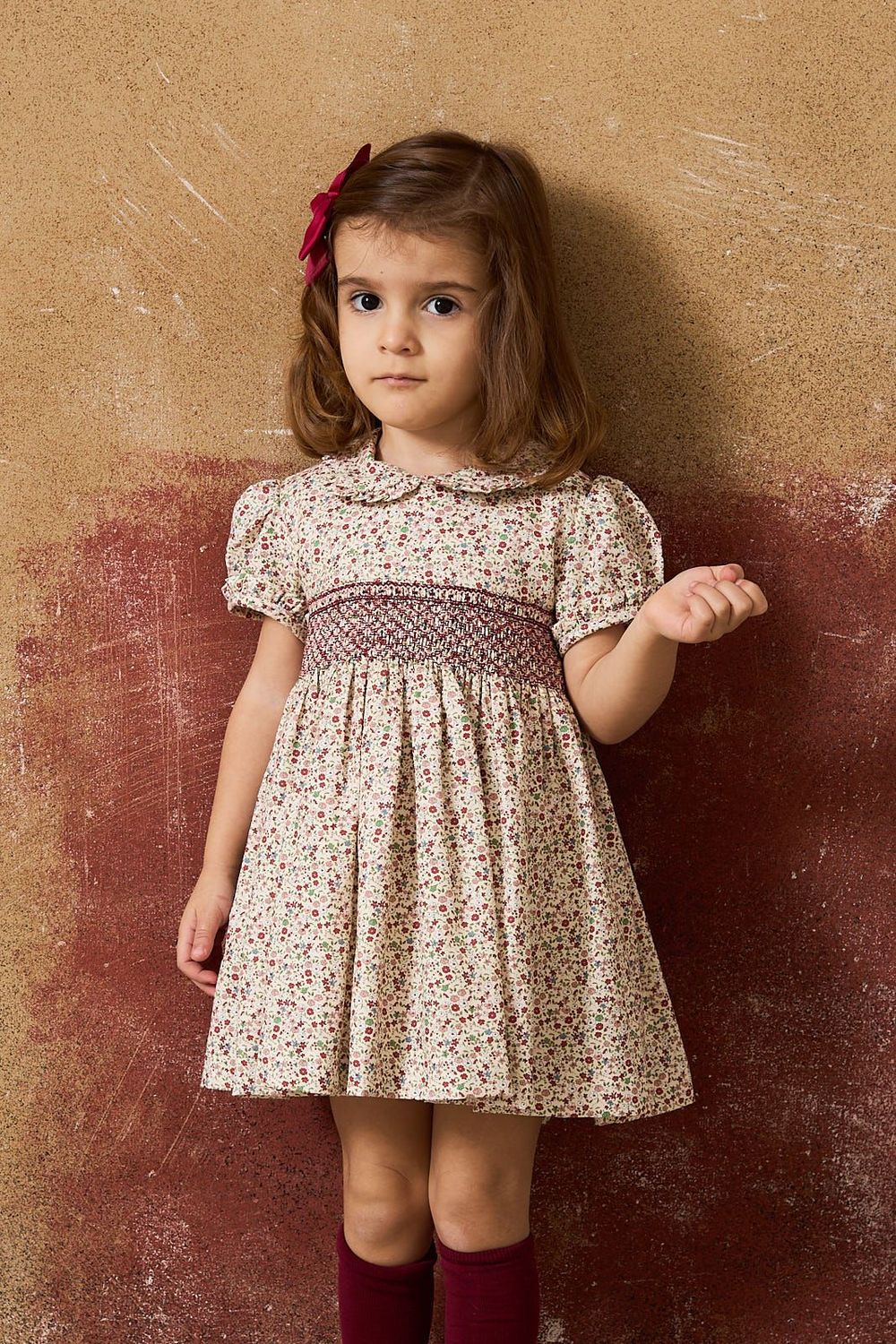 Vestido Nido Flores Rojas