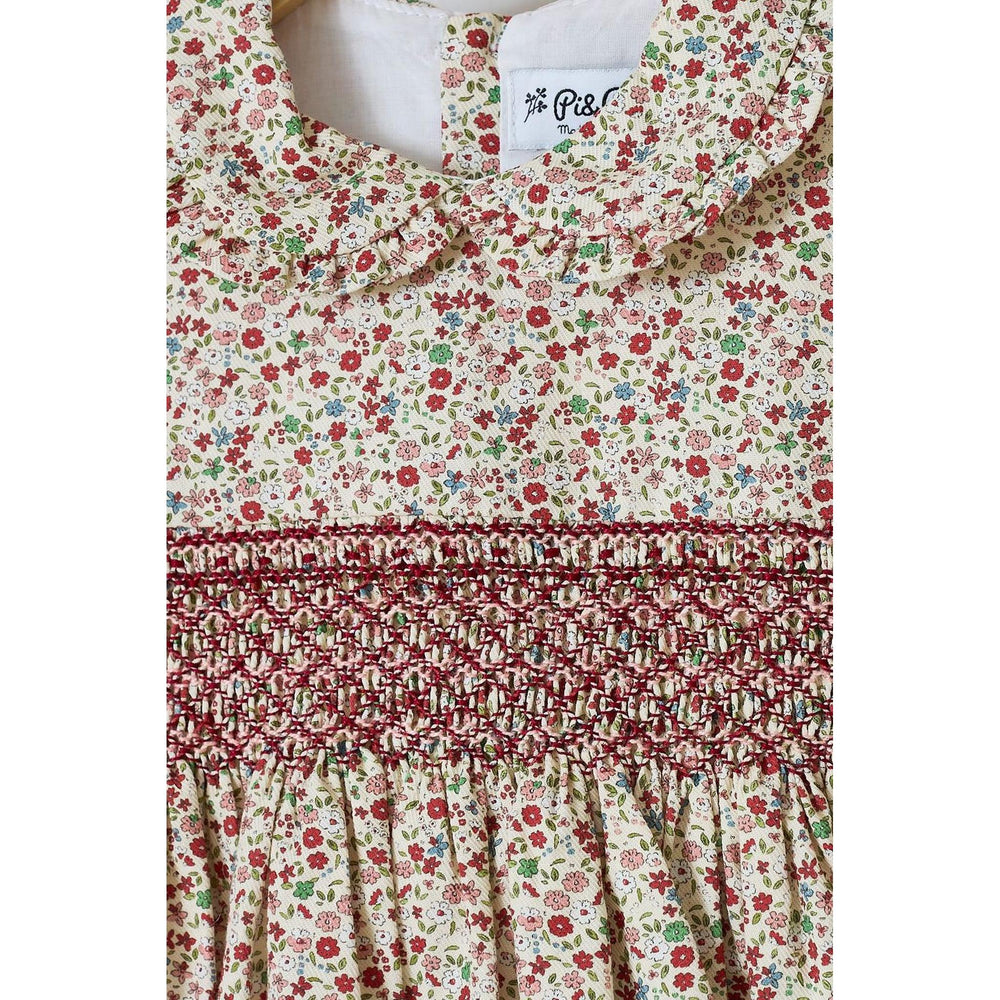 Vestido Nido Flores Rojas