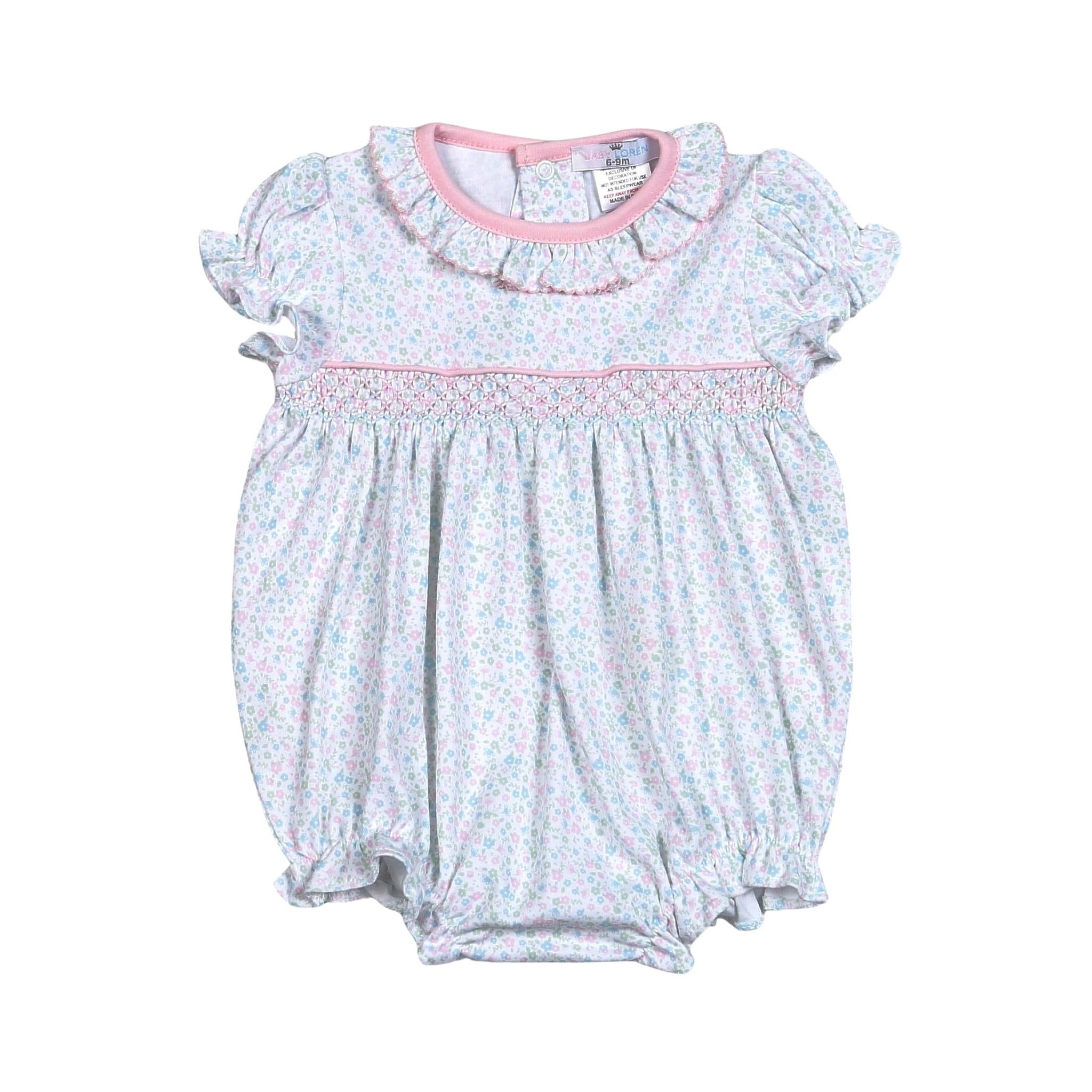 Mini FLoral Smocked Bubble