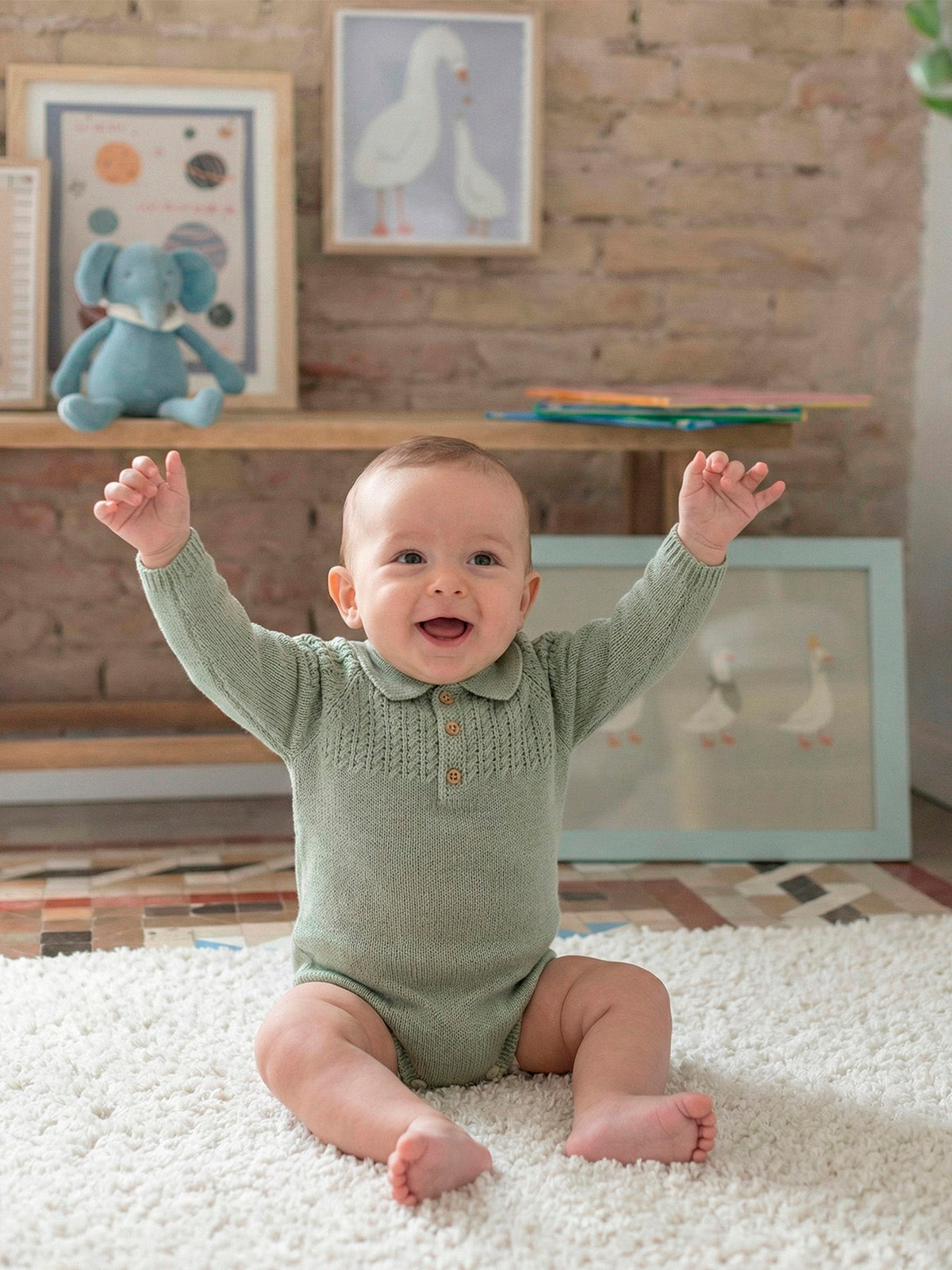 Plain Knitted Romper