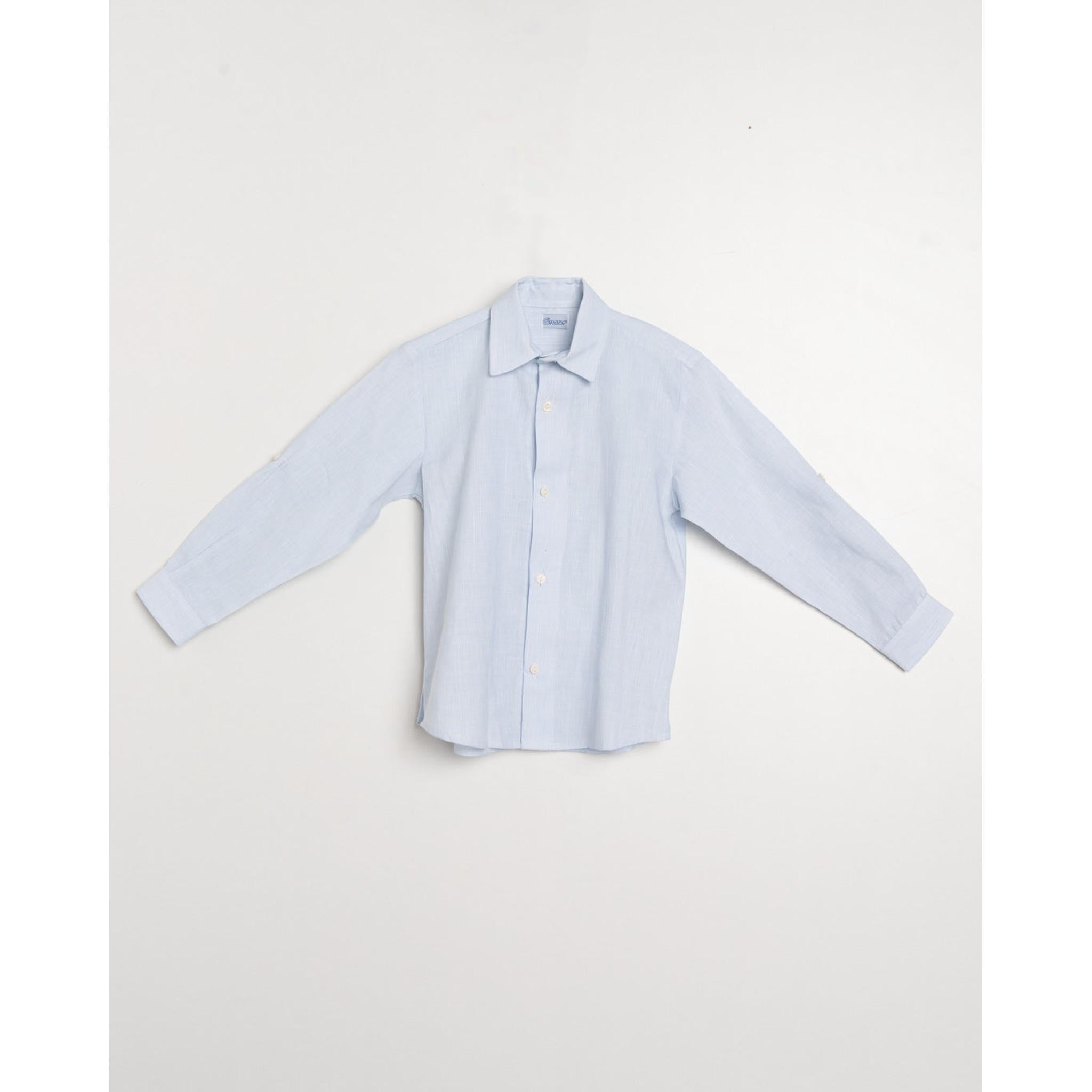 Striped Linen Long Sleeve Shirt