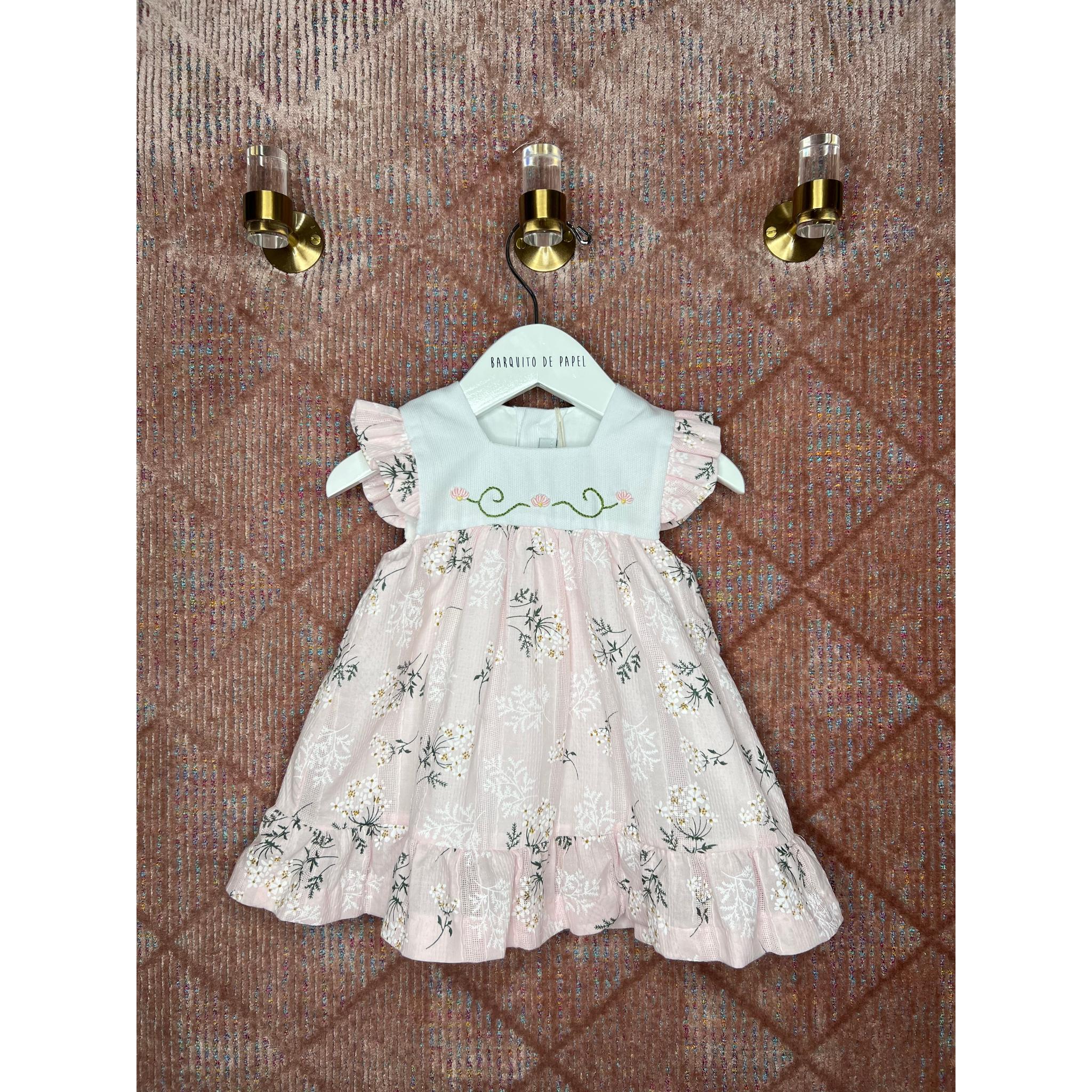 Vestido Pechero Bordado A Mano- Several Colors