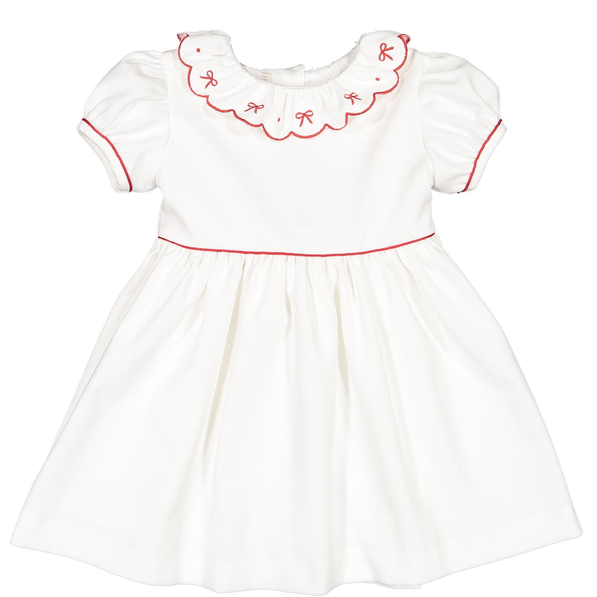White Christmas Corduroy Dress