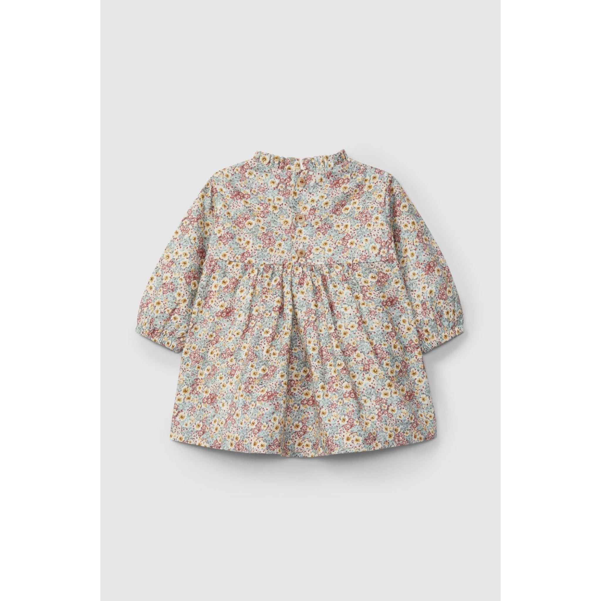 Floral dress with smocking