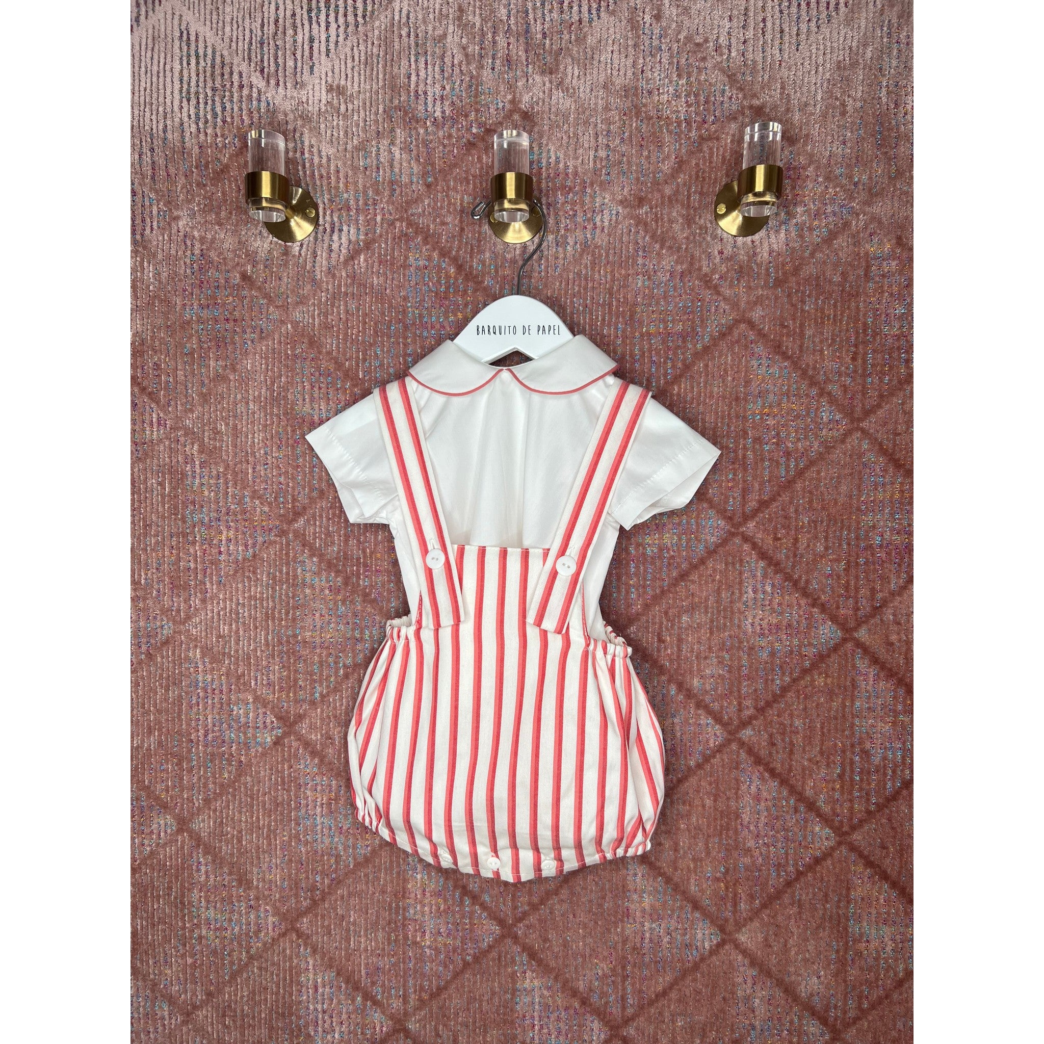 Red & White Dungaree