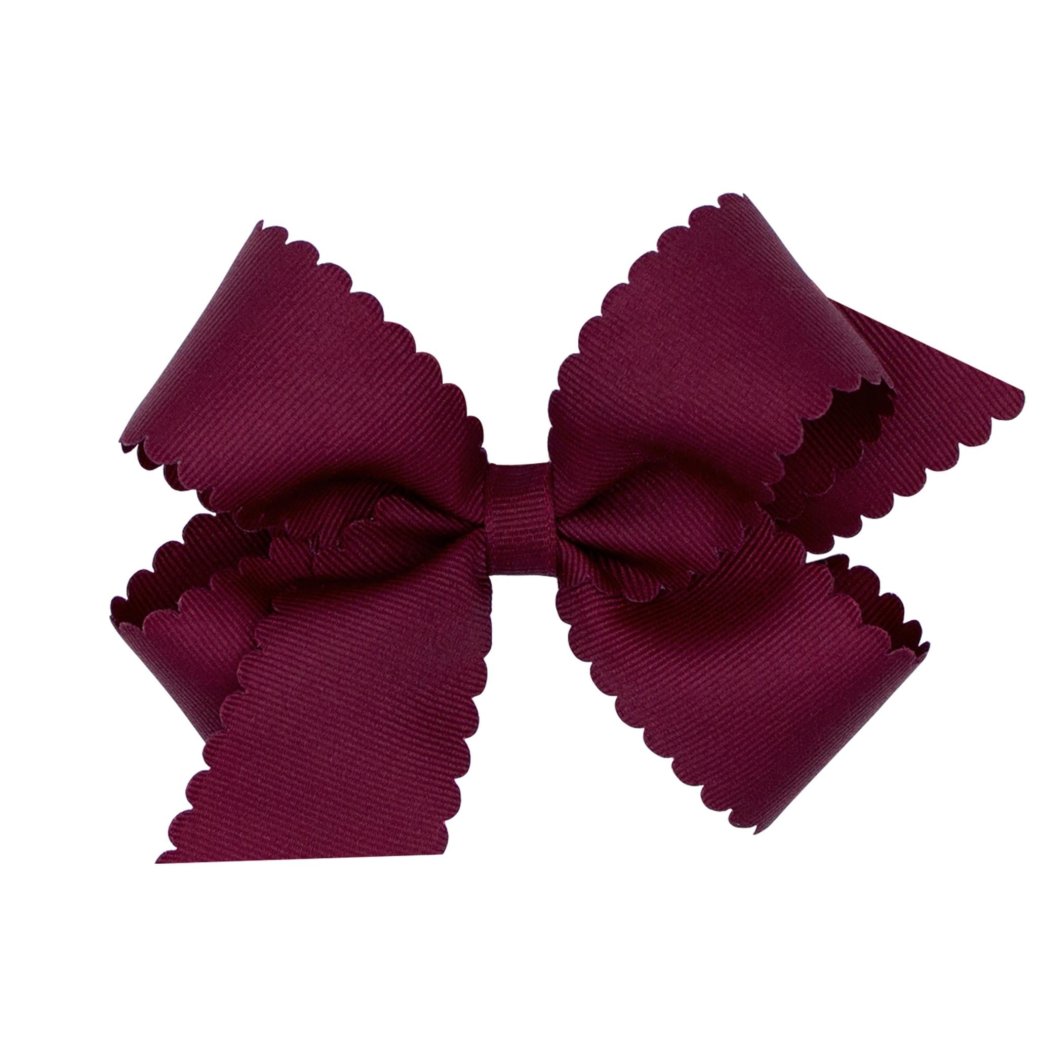 Medium Scalloped Edge Grosgrain Bow